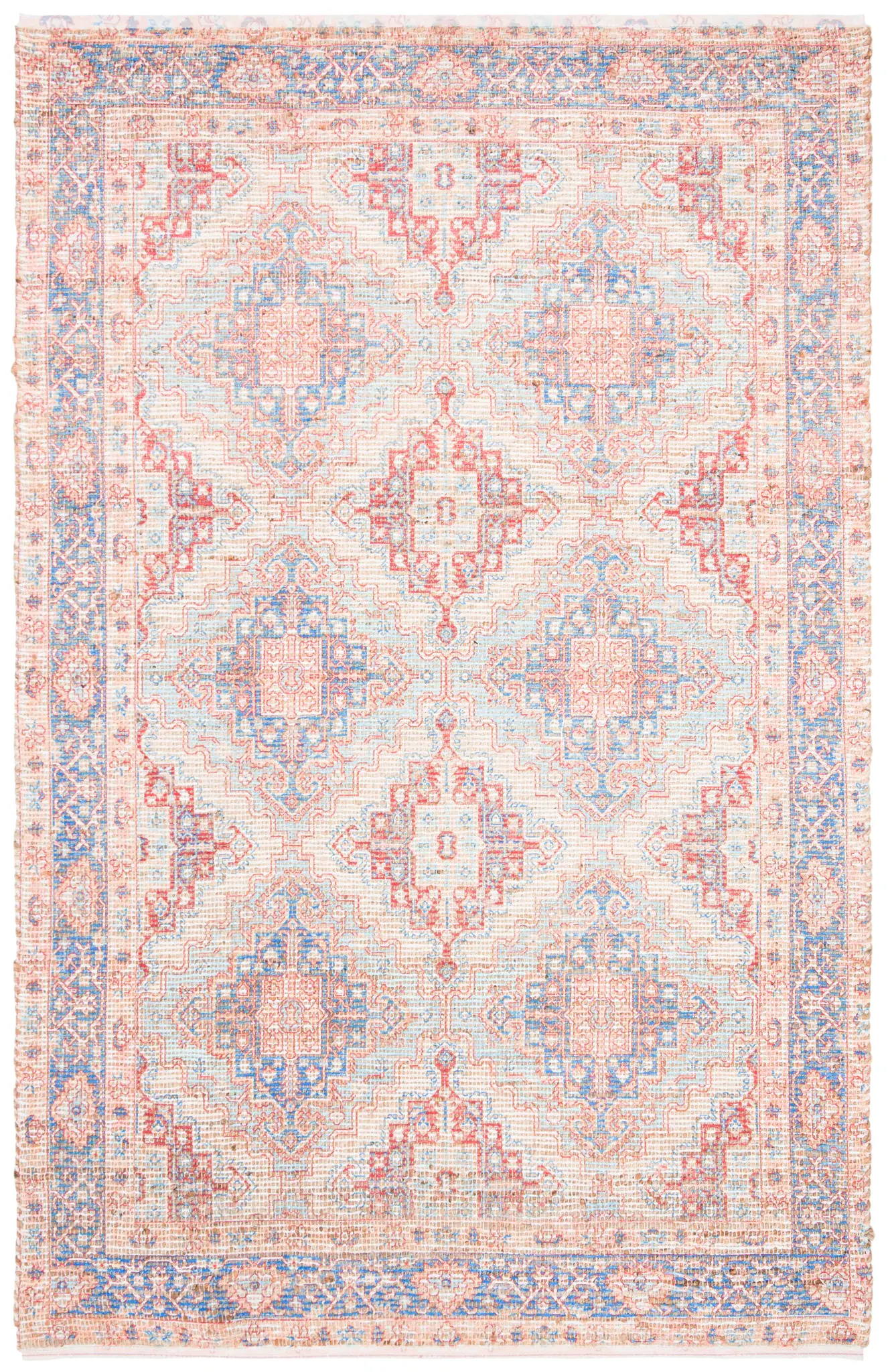 Saffron Stepped Diamond Lattice Hand-Loomed Rug