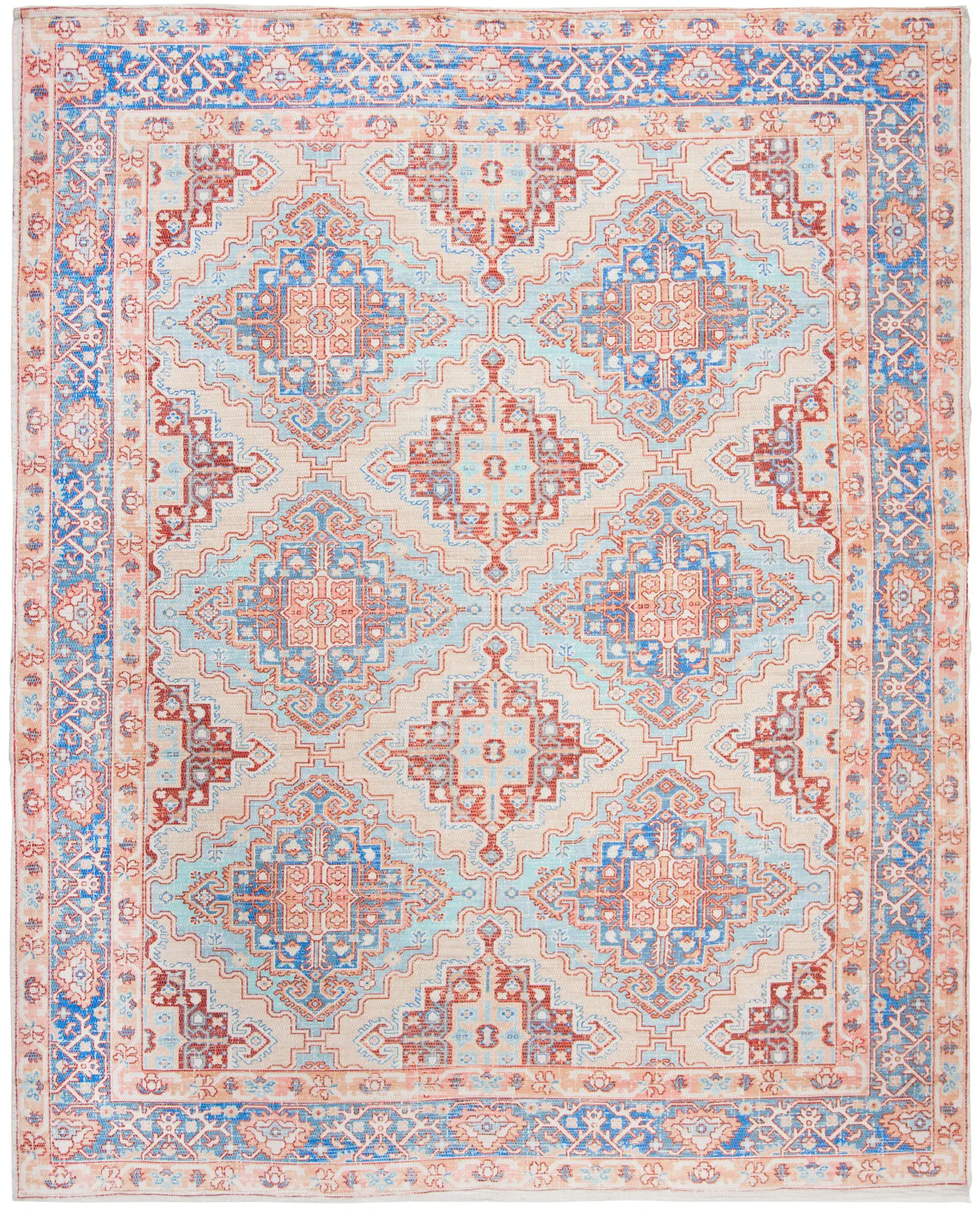 Saffron Stepped Diamond Lattice Hand-Loomed Rug