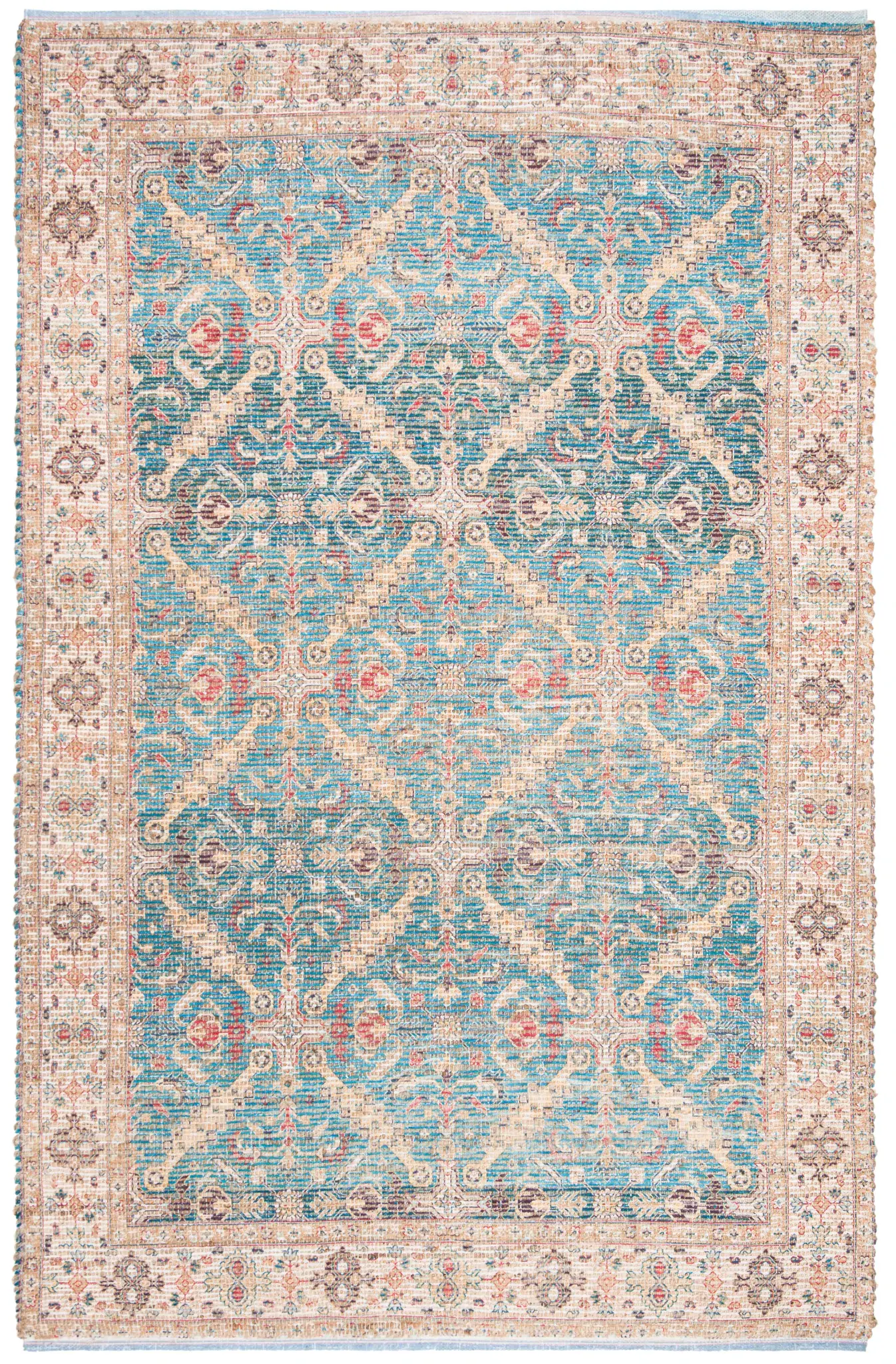 Saffron Diamond Trellis Hand-Loomed Rug