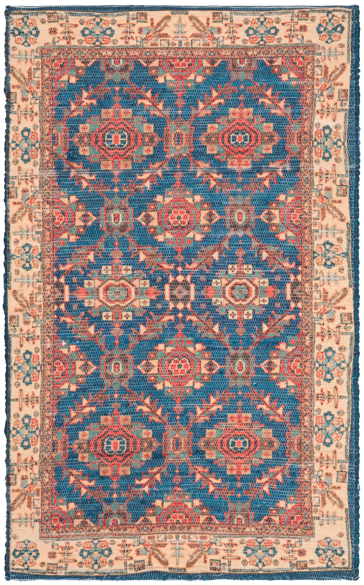 Saffron Repeating Medallion Hand-Loomed Rug