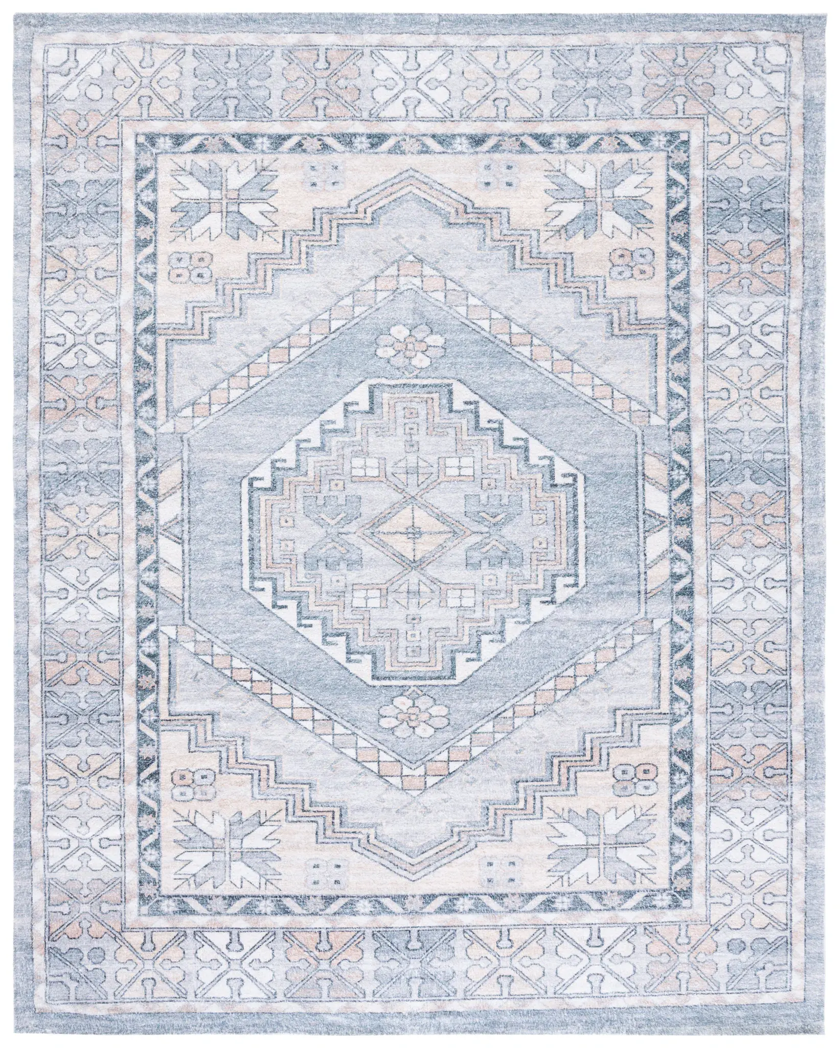 Saffron Nested Diamond Hand-Loomed Rug