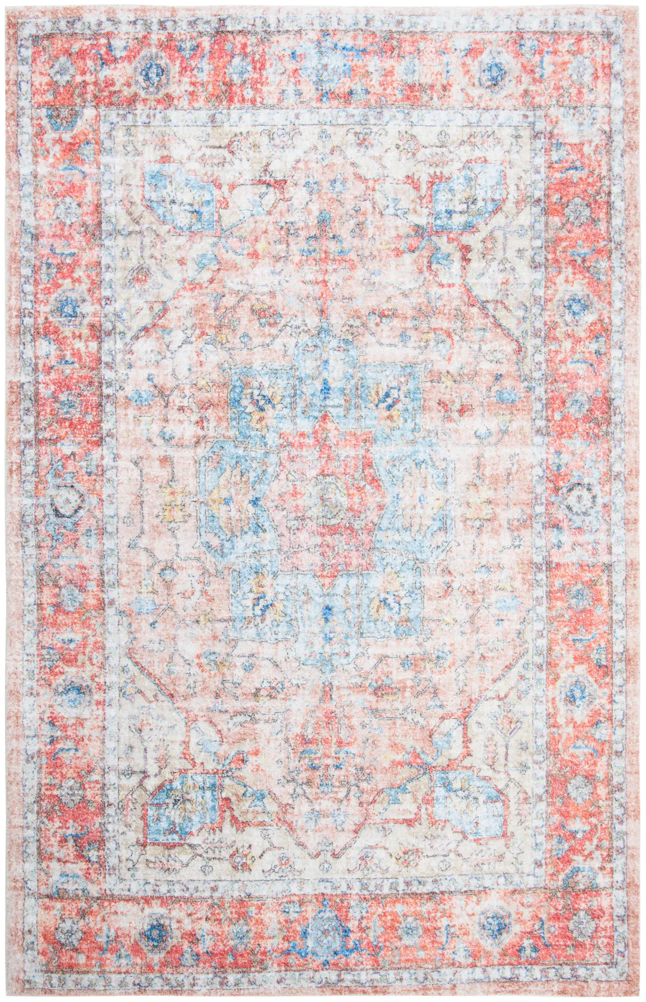 Saffron Faded Medallion Hand-Loomed Rug
