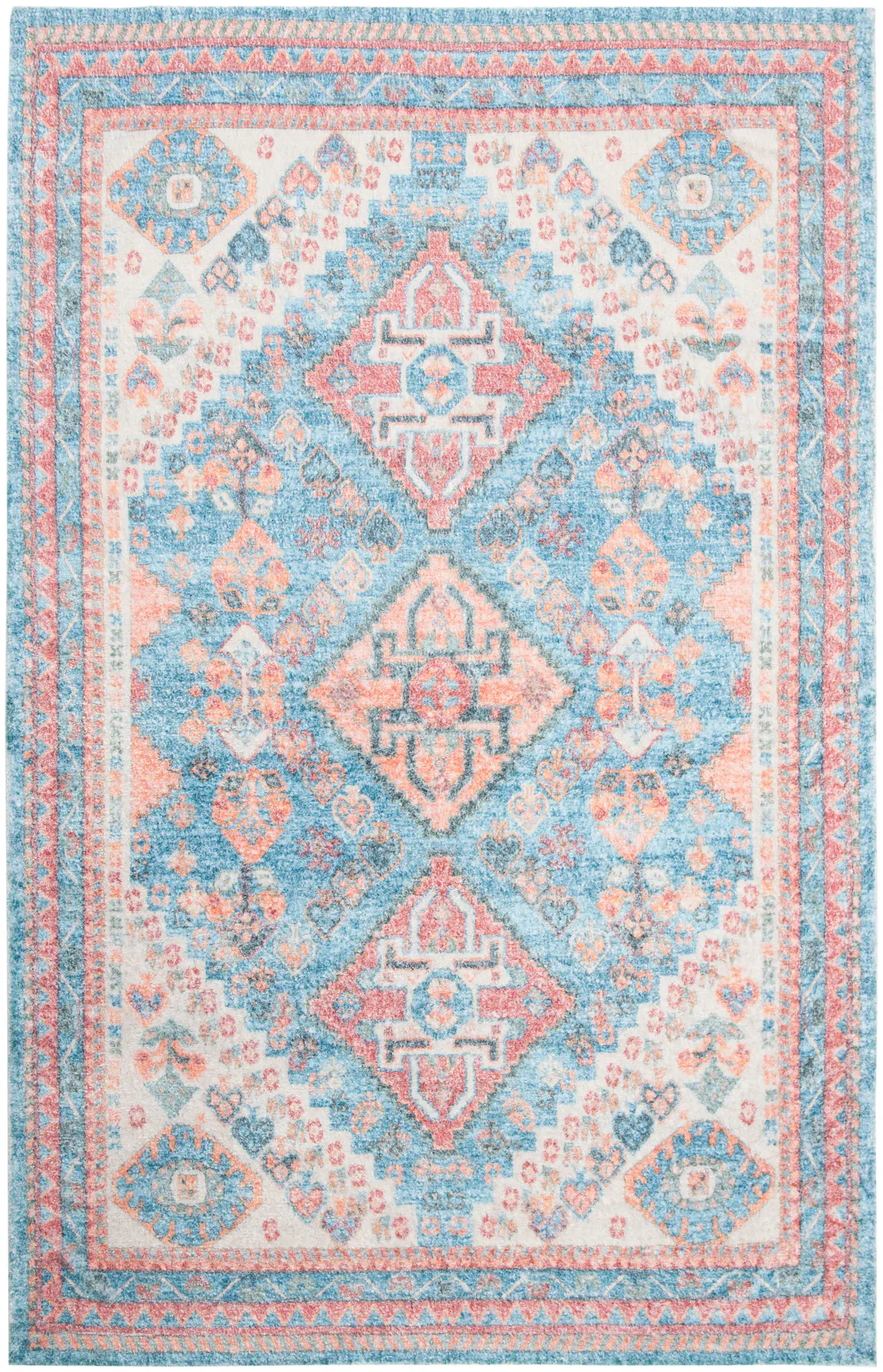 Saffron Triple Medallion Hand-Loomed Rug