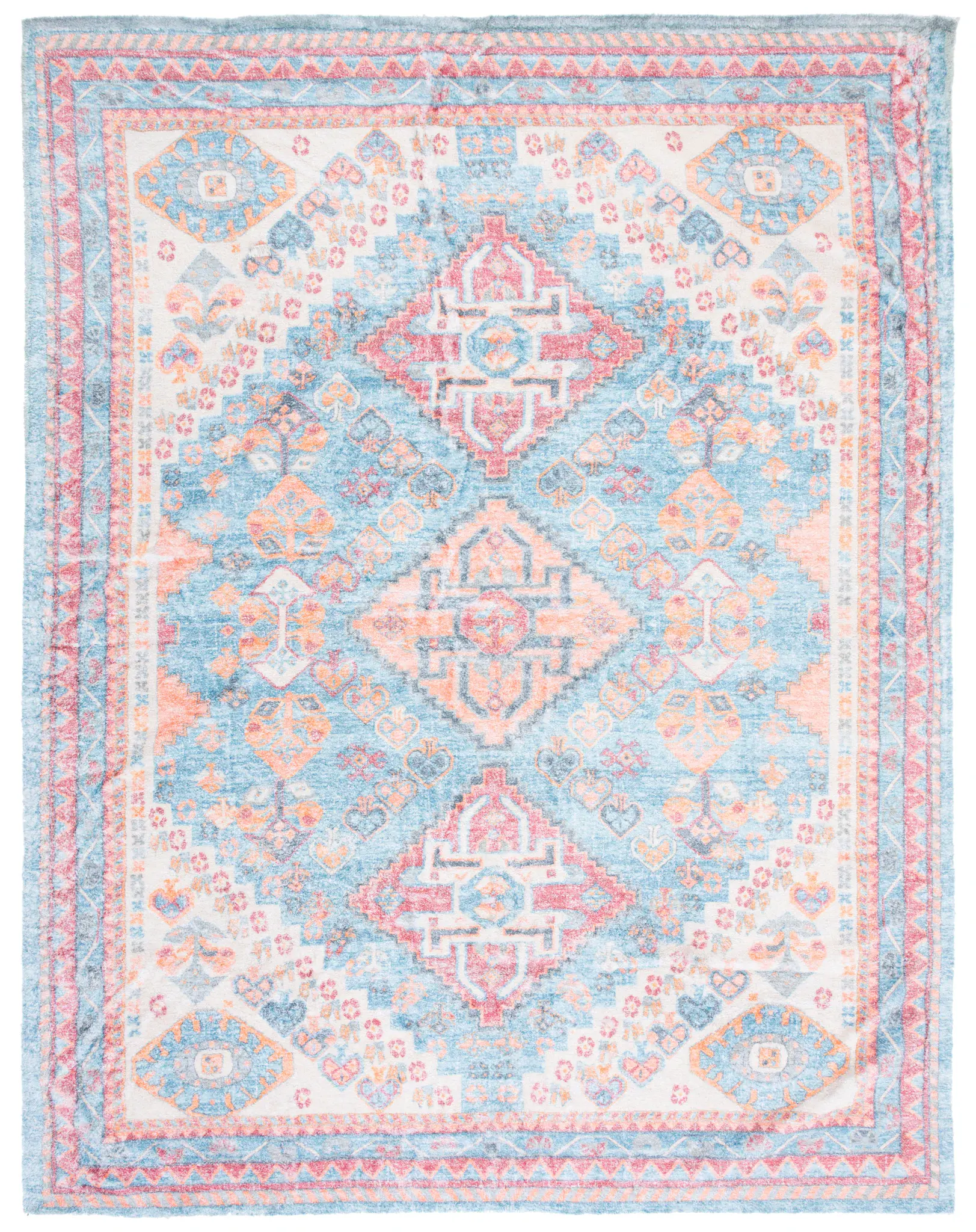 Saffron Triple Medallion Hand-Loomed Rug