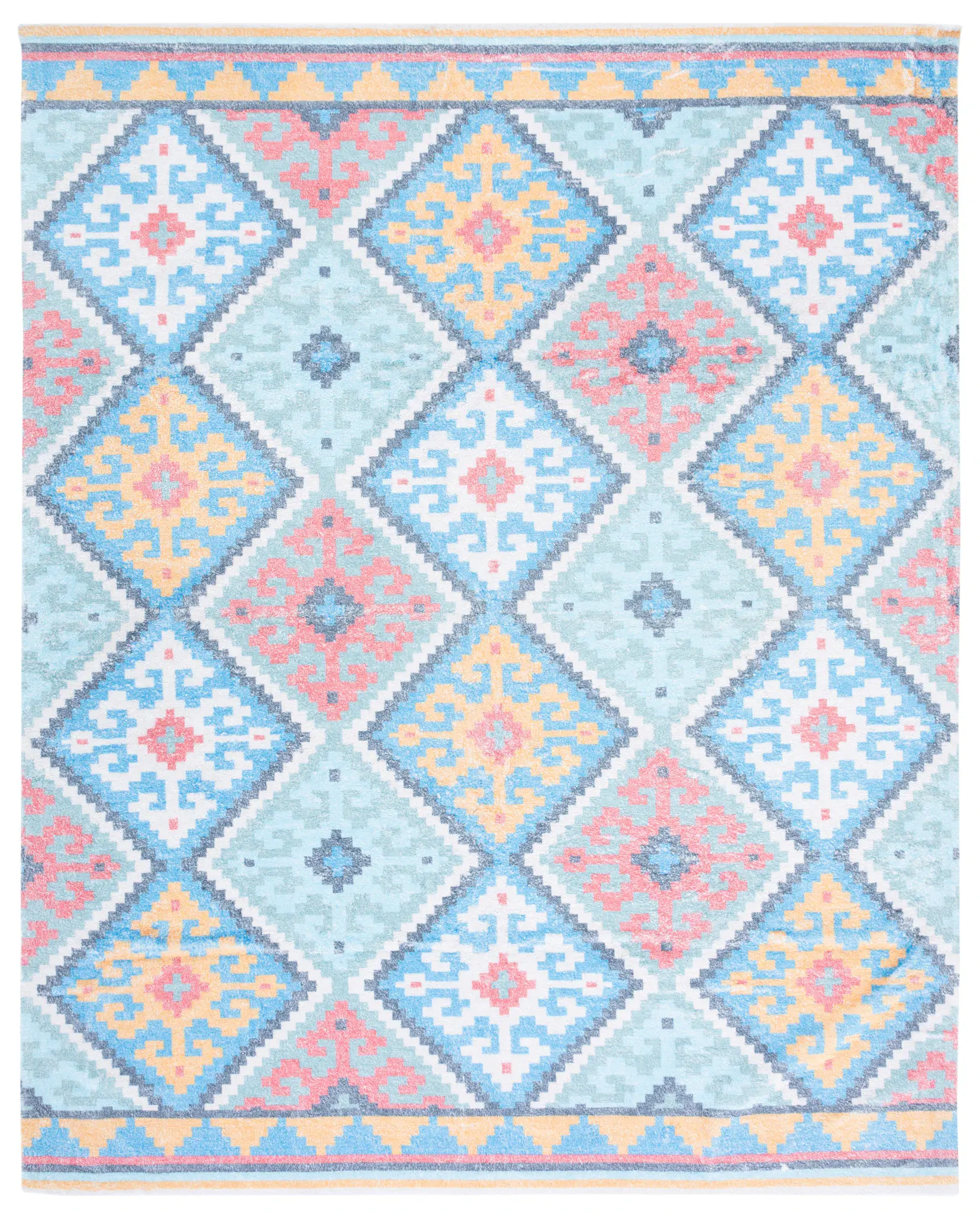 Saffron Southwestern Diamond Hand-Loomed Rug