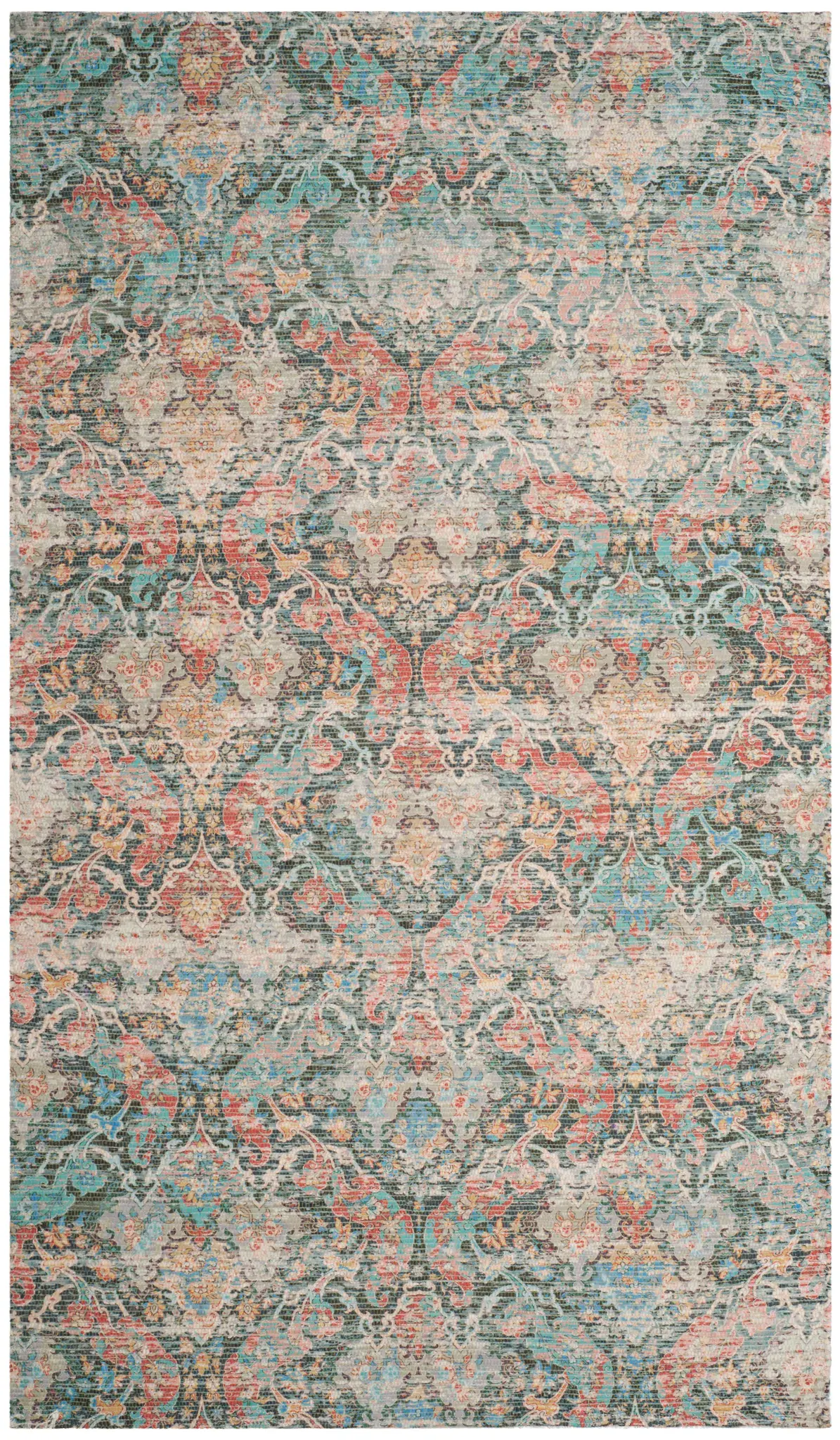 Saffron Damask Hand-Loomed Rug