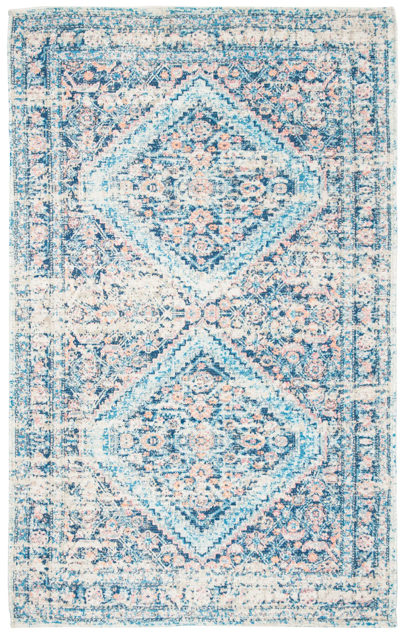 Saffron Diamond Medallion Hand-Loomed Rug