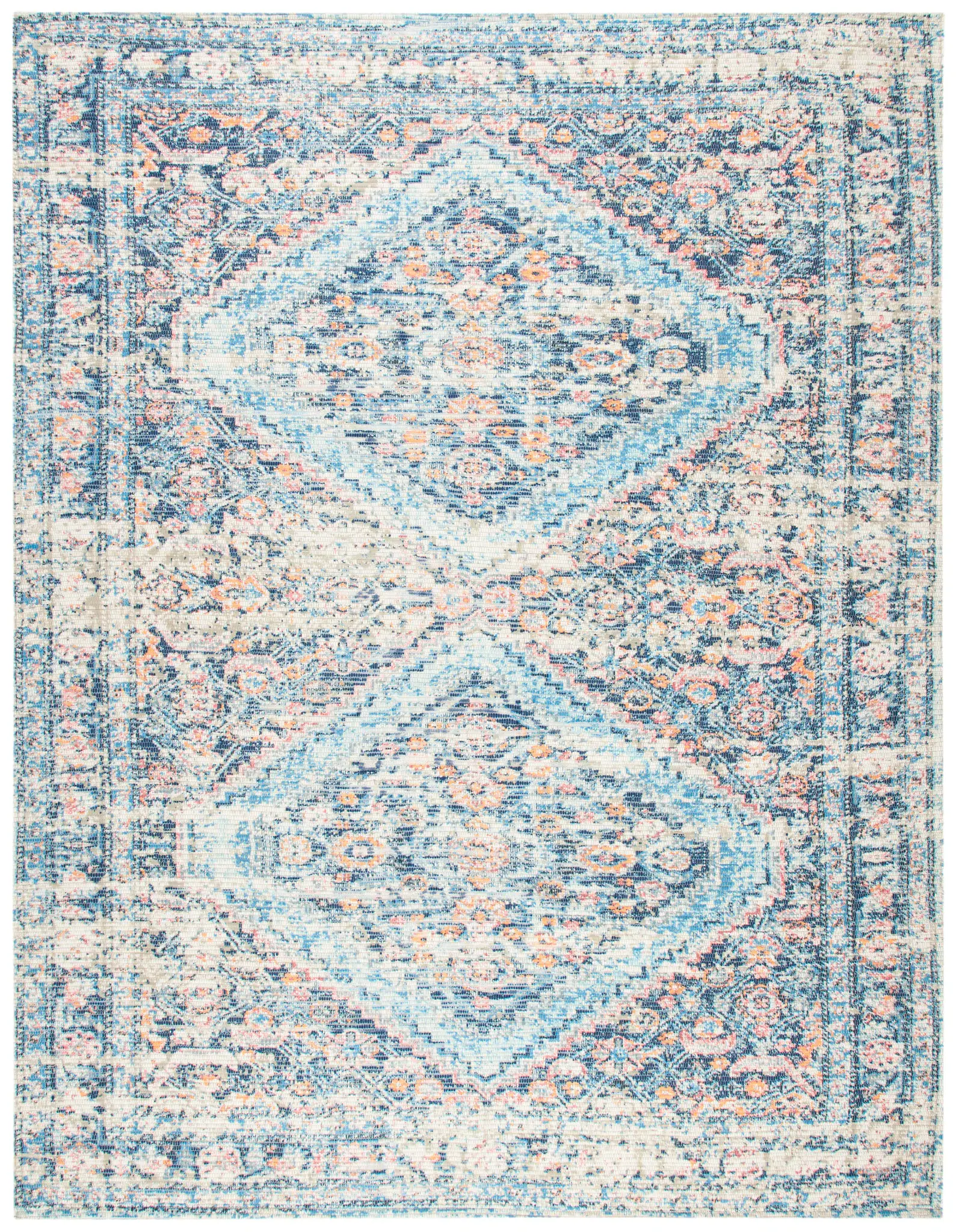 Saffron Diamond Medallion Hand-Loomed Rug