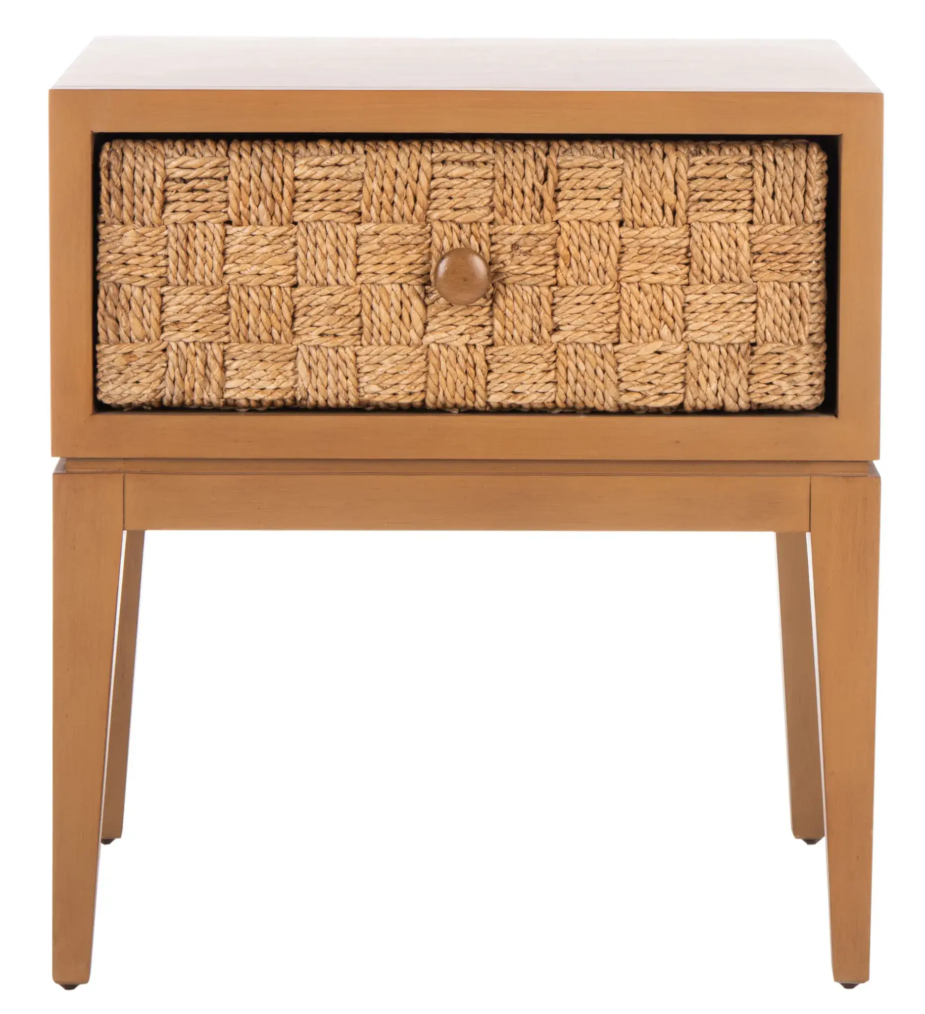 Armand Woven Wood Nightstand