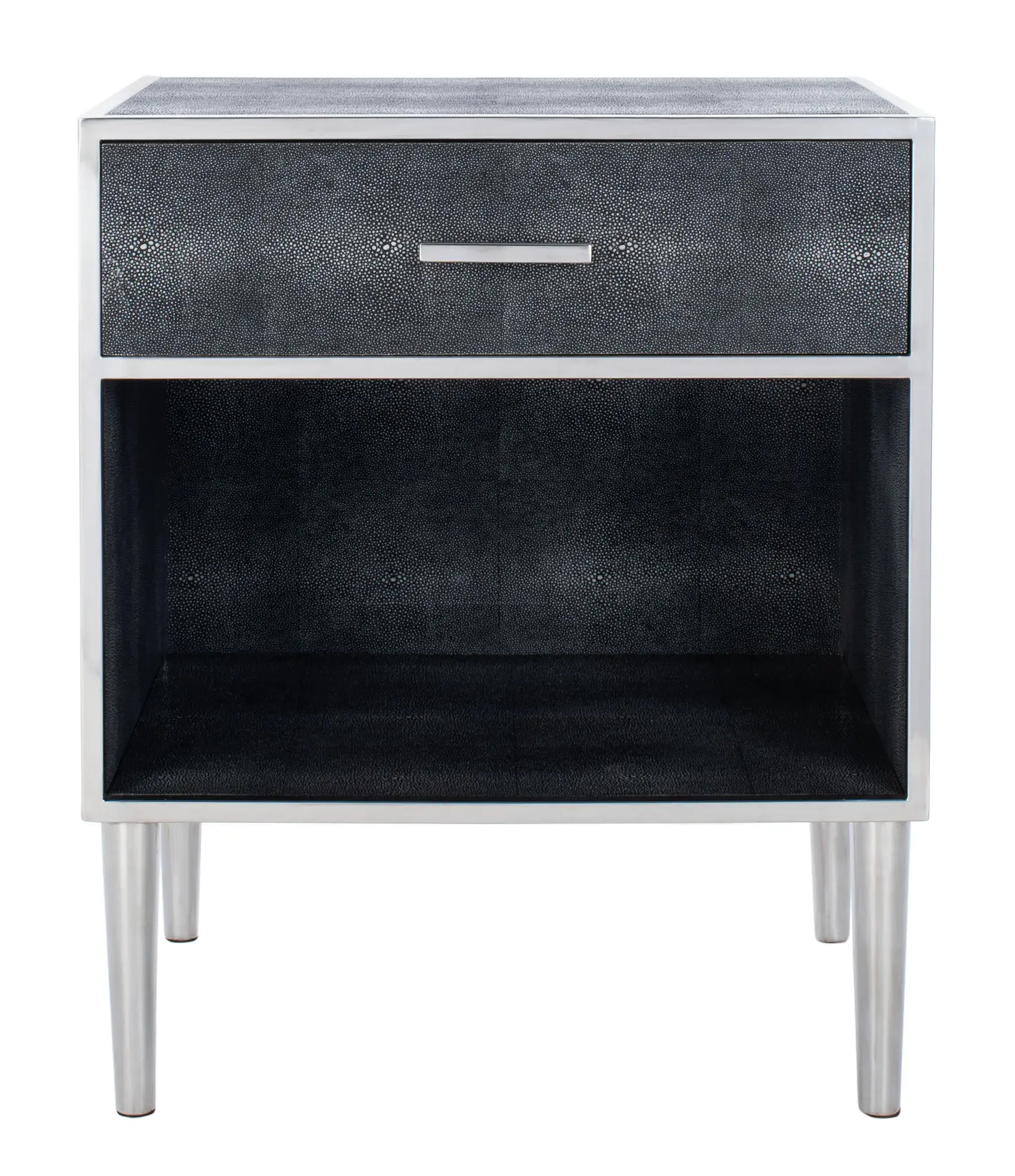 Tammy Faux Shagreen Nightstand