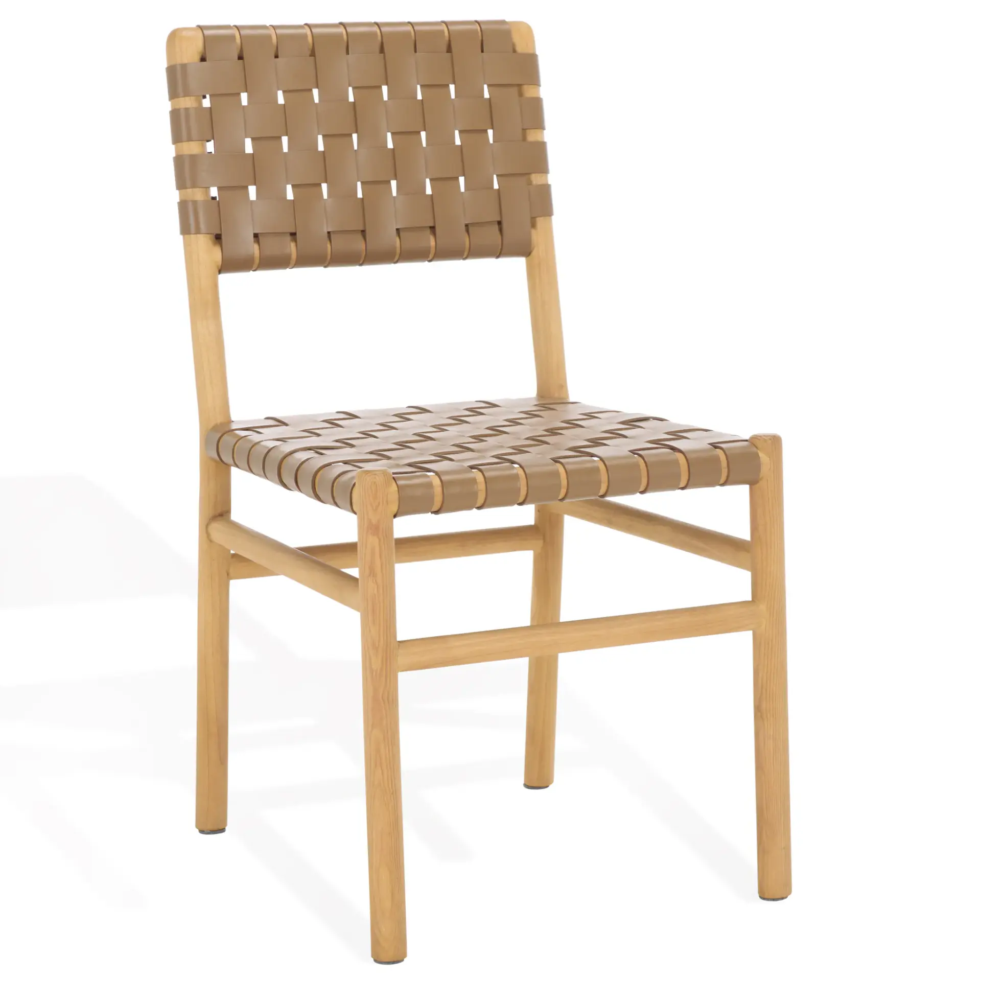 Jeremiah Woven Leather Dining Chair (Set of 2)