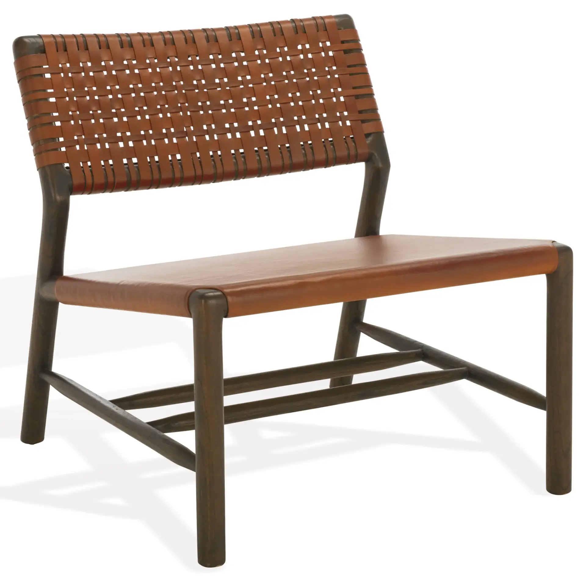 Valdina Woven Leather Accent Chair