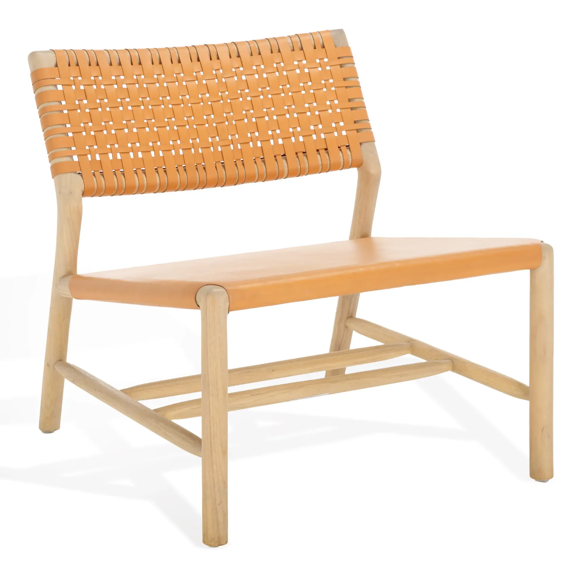 Valdina Woven Leather Accent Chair