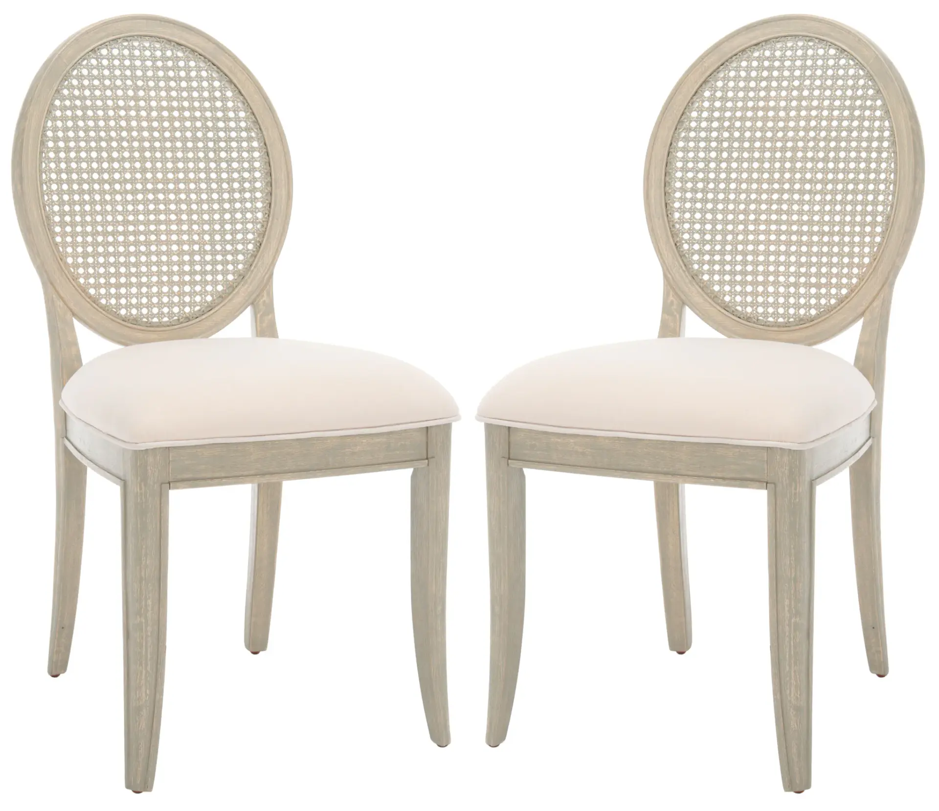 Karlee Rattan Back Dining Chair (Set of 2)