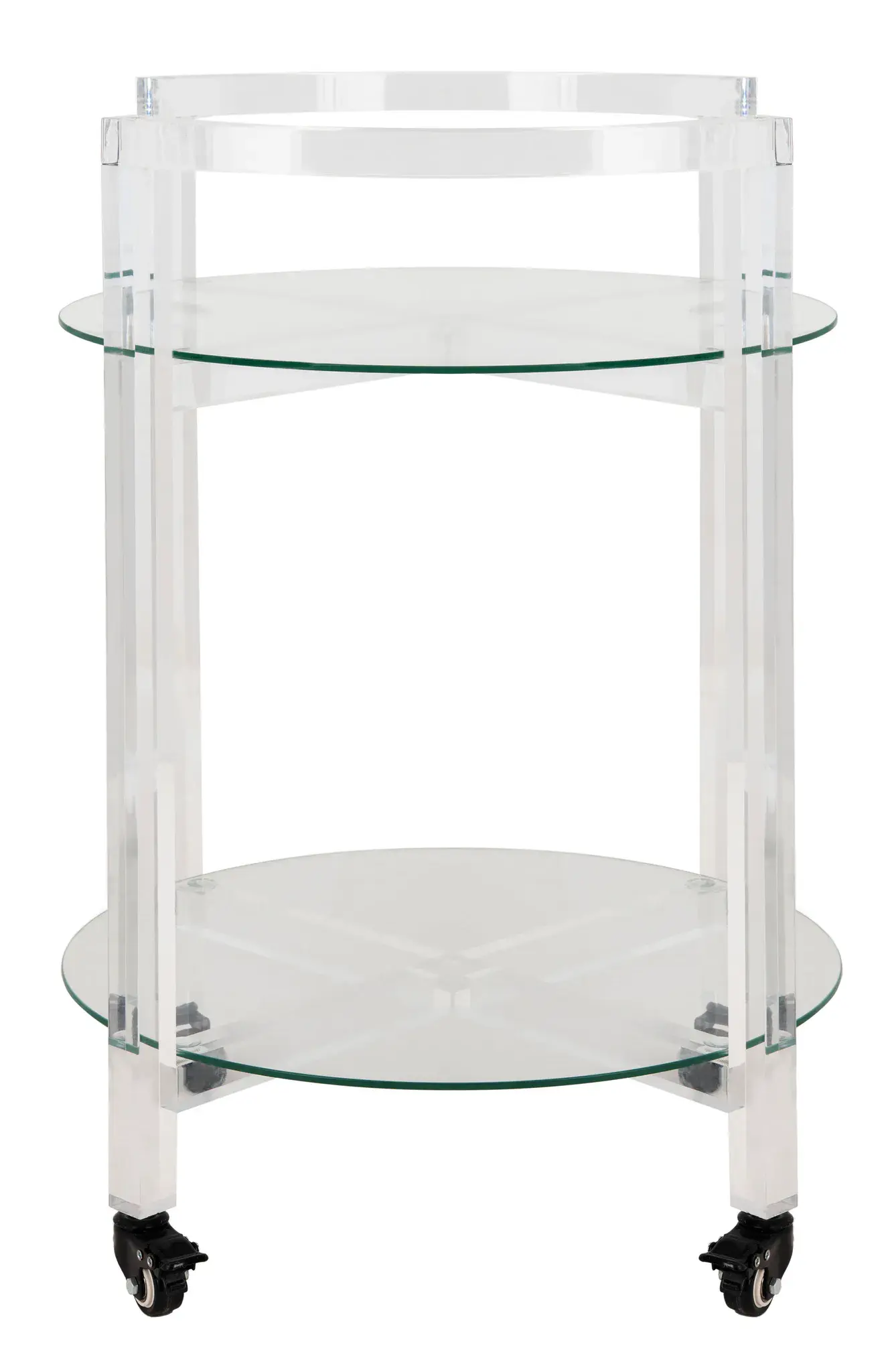 Jules Two-Tier Acrylic Bar Cart