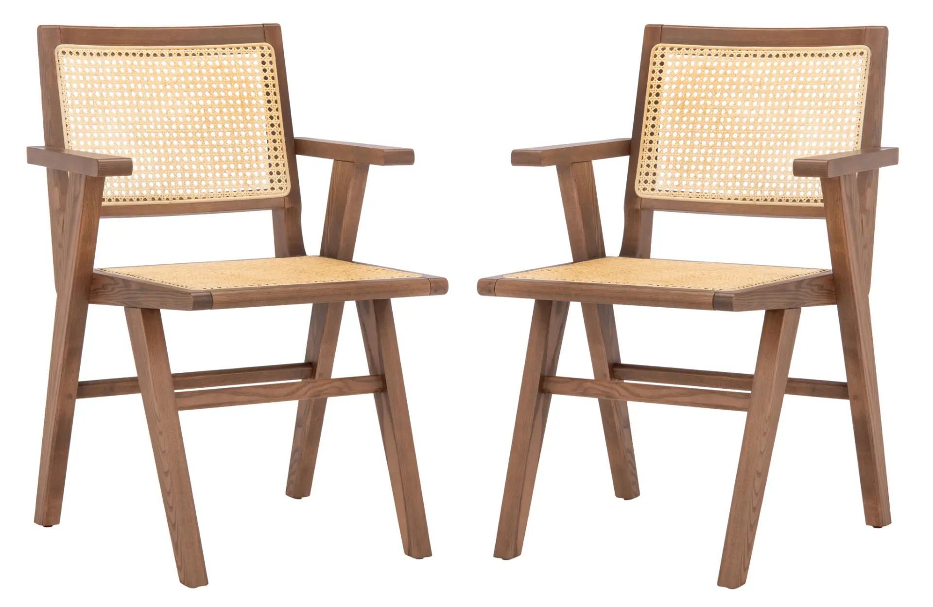 Hattie French Cane Arm Chair (Set of 2)