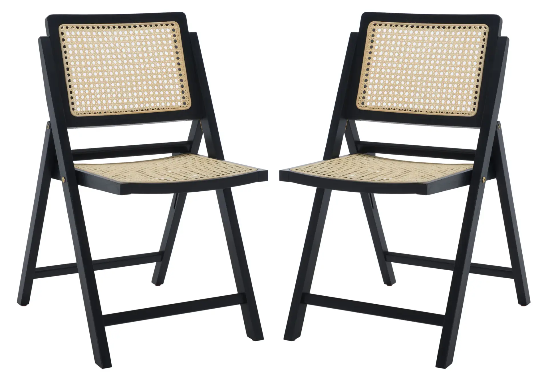 Desiree Cane Folding Dining Chair (Set of 2)