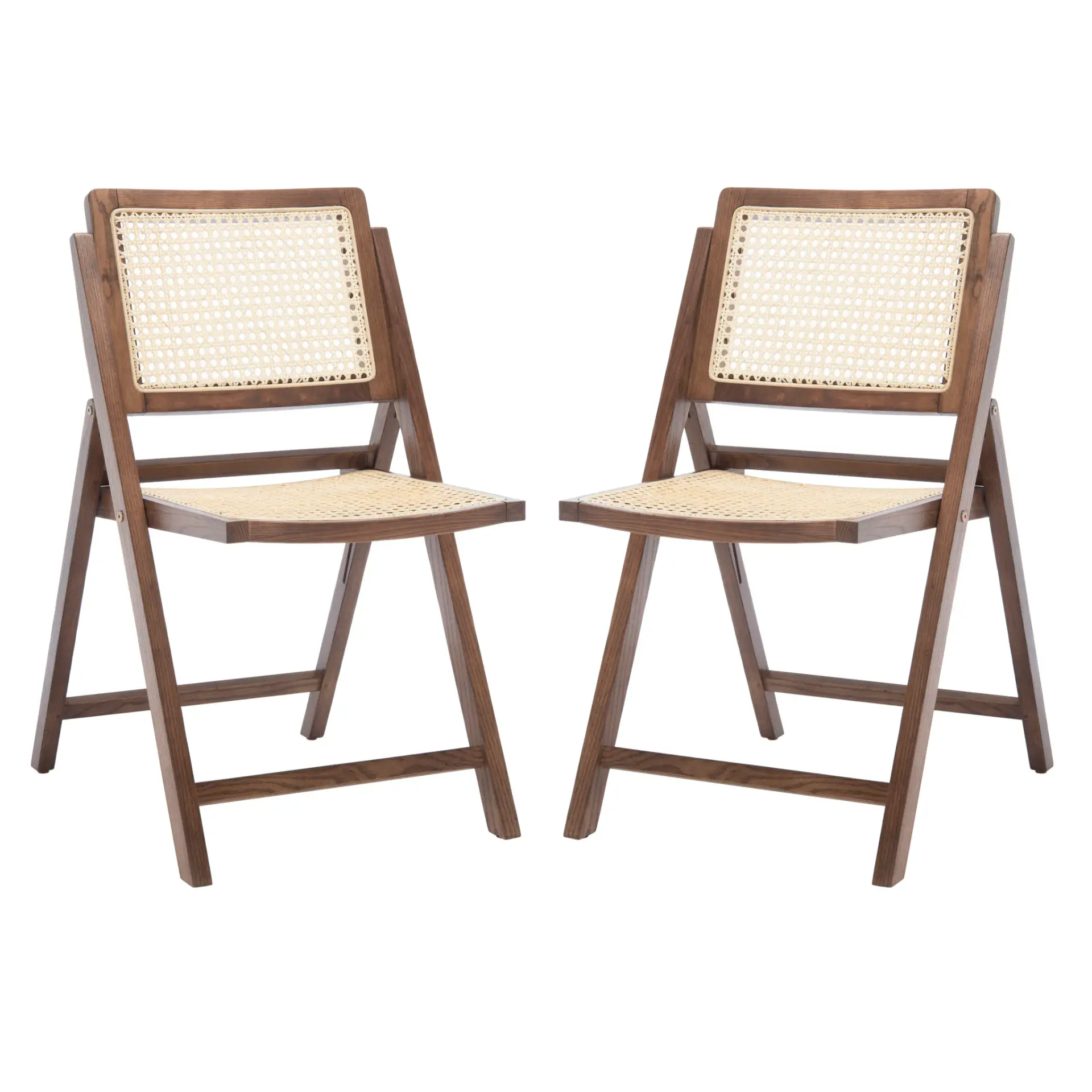Desiree Cane Folding Dining Chair (Set of 2)