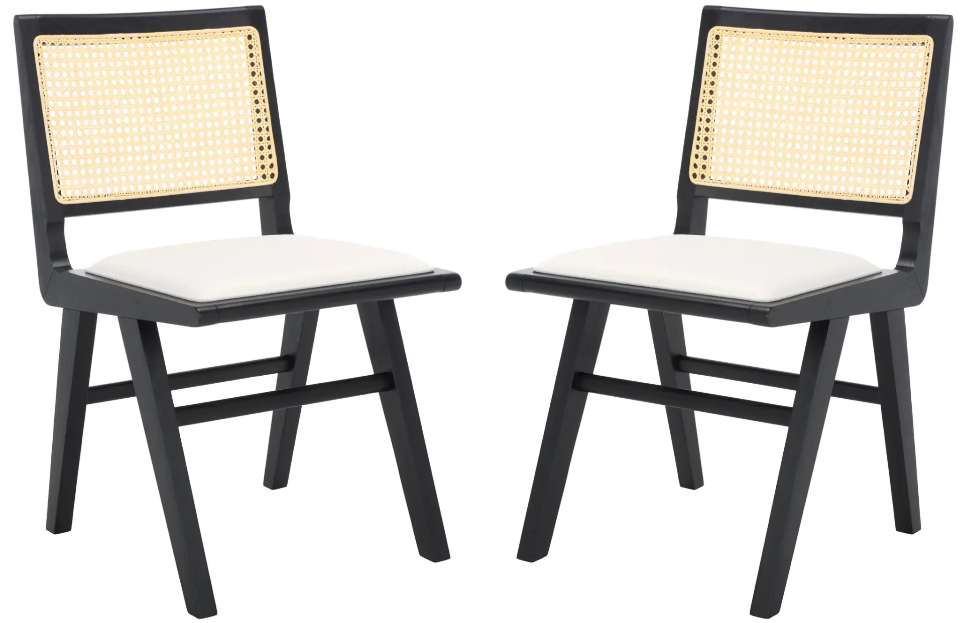 Hattie French Cane Cushion Dining Chair (Set of 2)