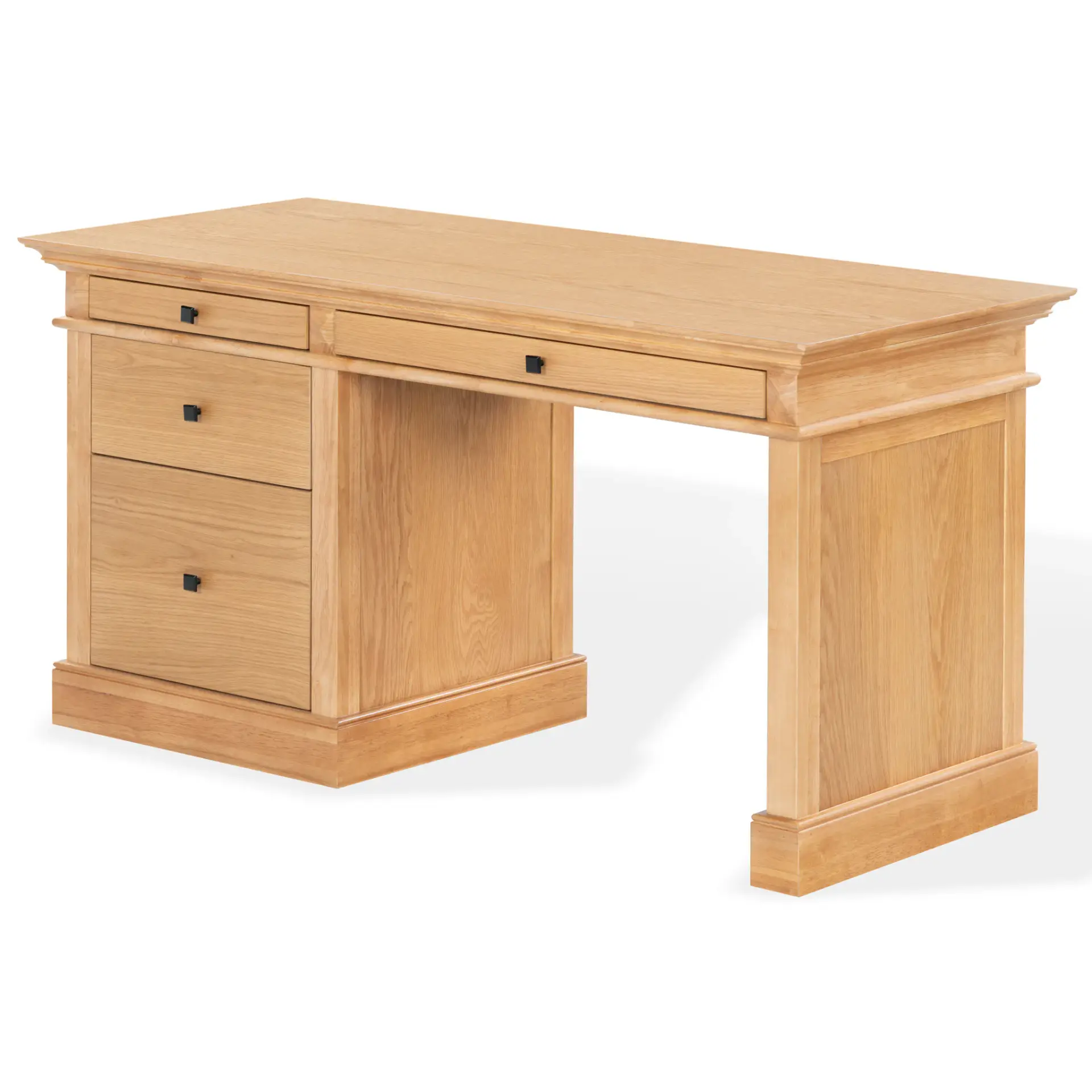 Francesco Four-Drawer Wood Desk
