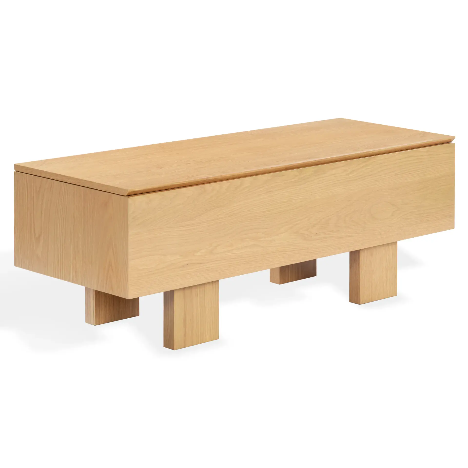 Sherianya Wood Storage Bench