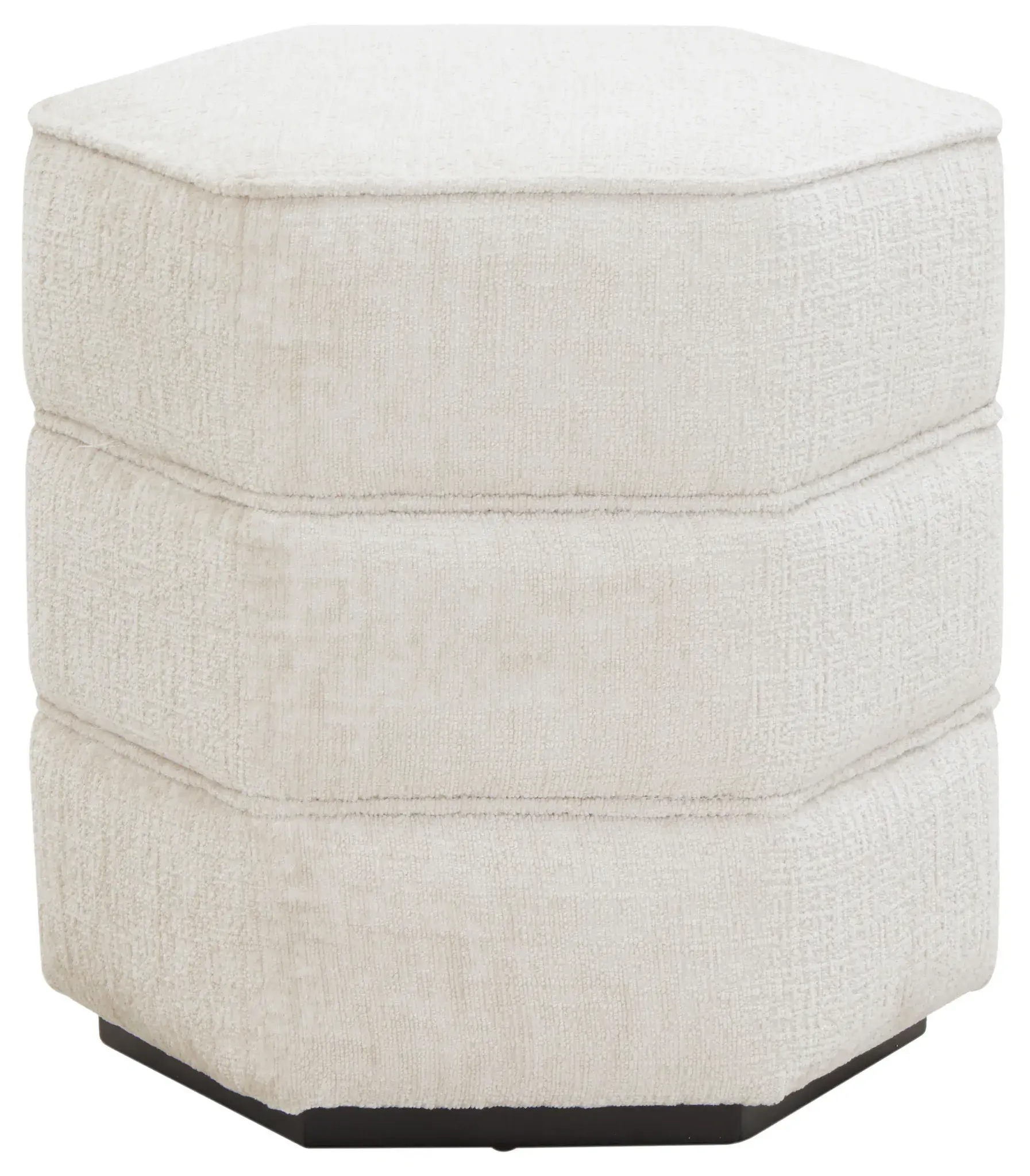 Rosaria Chenille Hexagon Ottoman