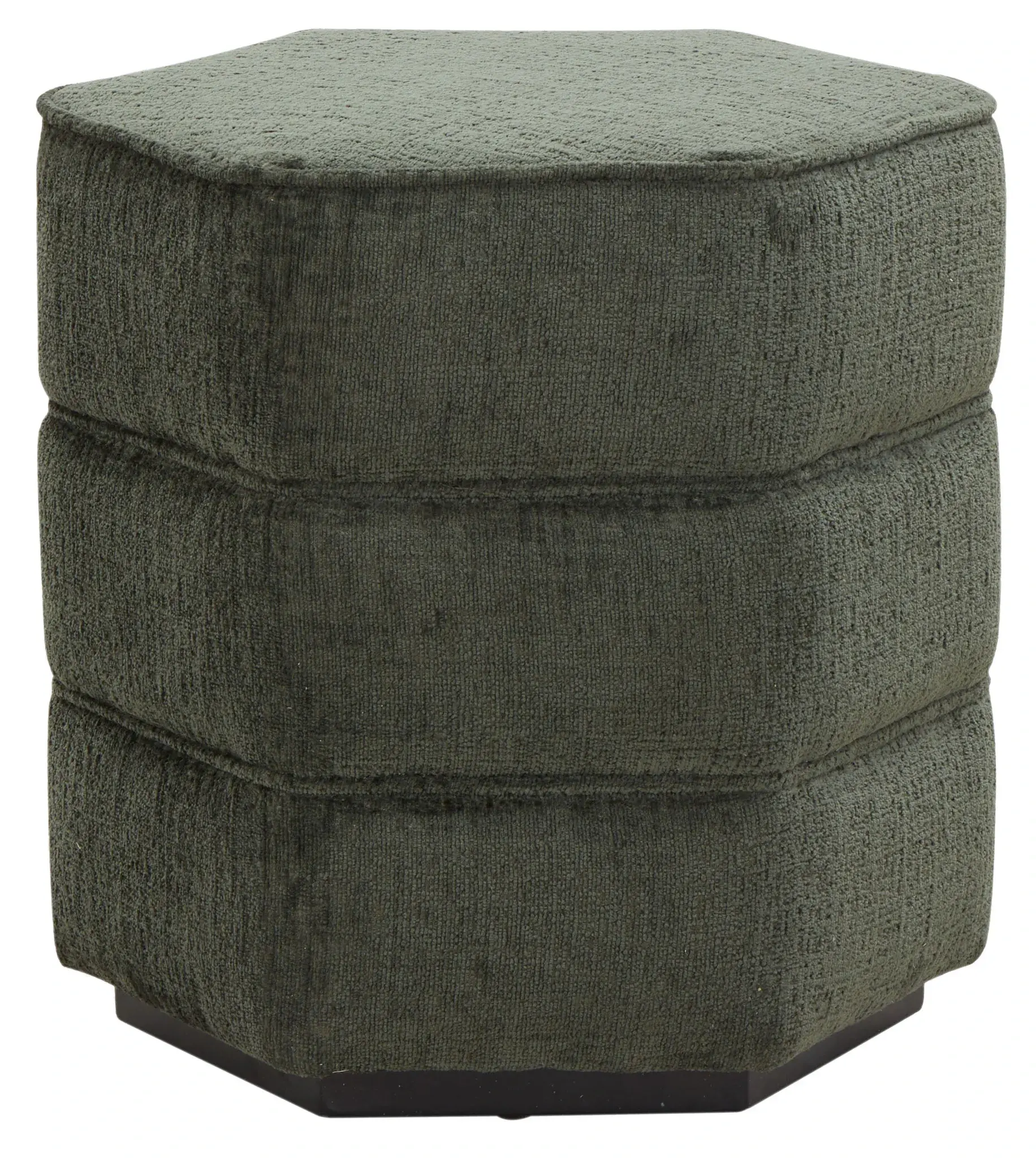 Rosaria Chenille Hexagon Ottoman