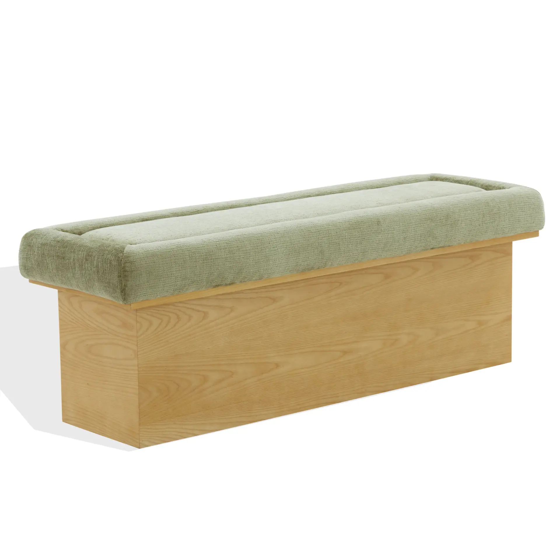 Trudy Chenille And Wood Bench