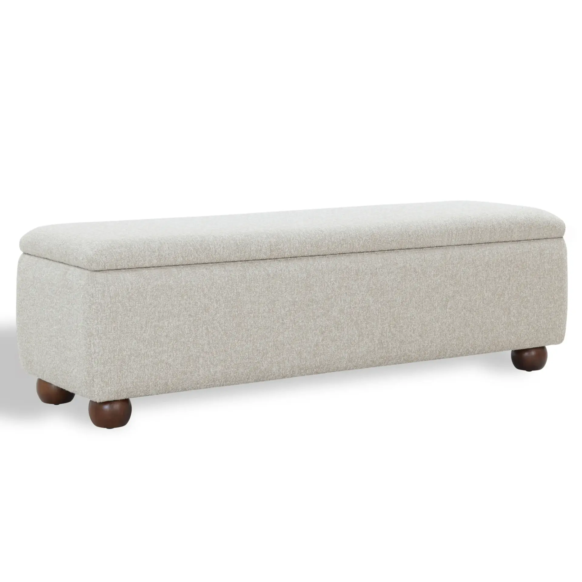 Lucija Boucle Storage Bench