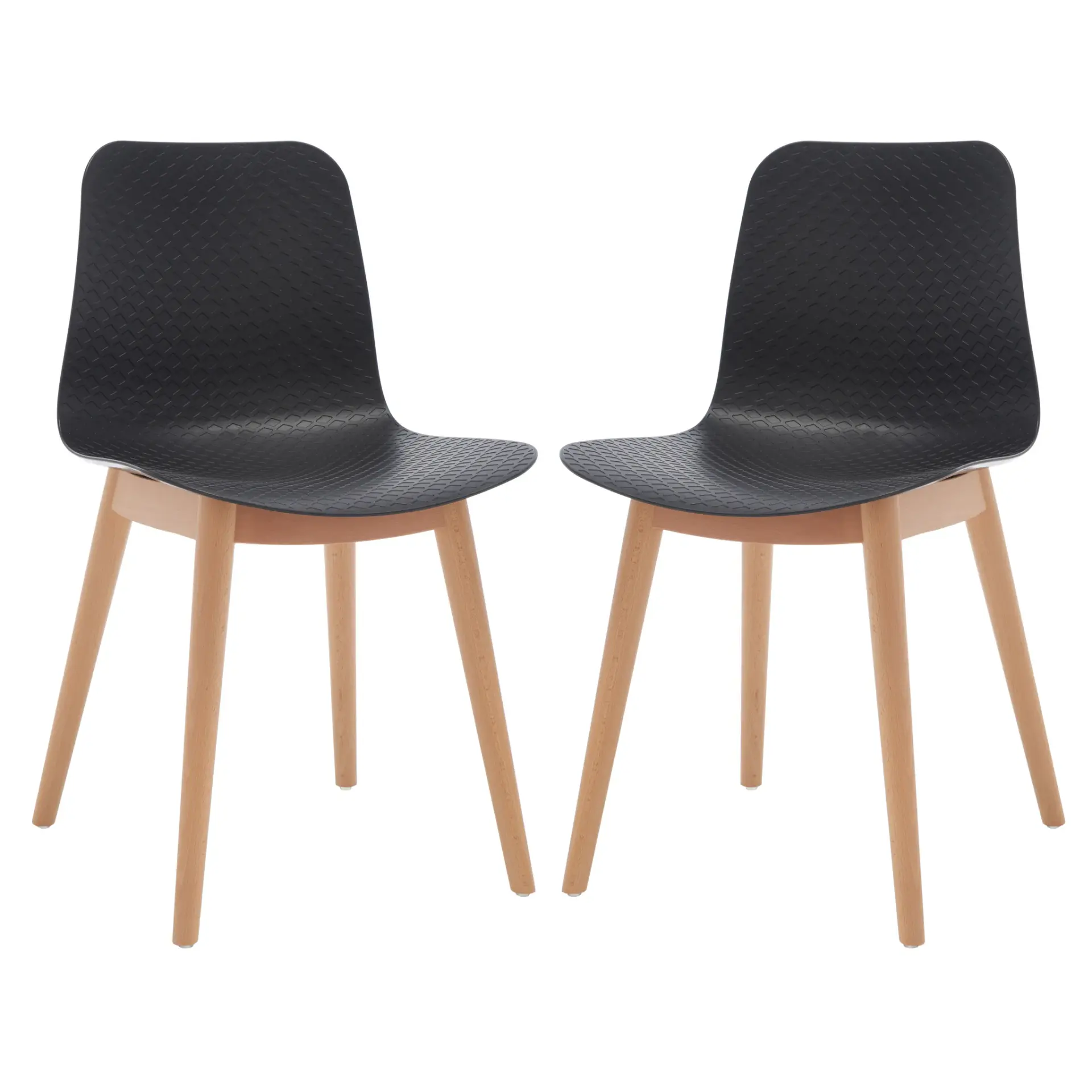 Haddie Molded Plastic Dining Chair (Set of 2)