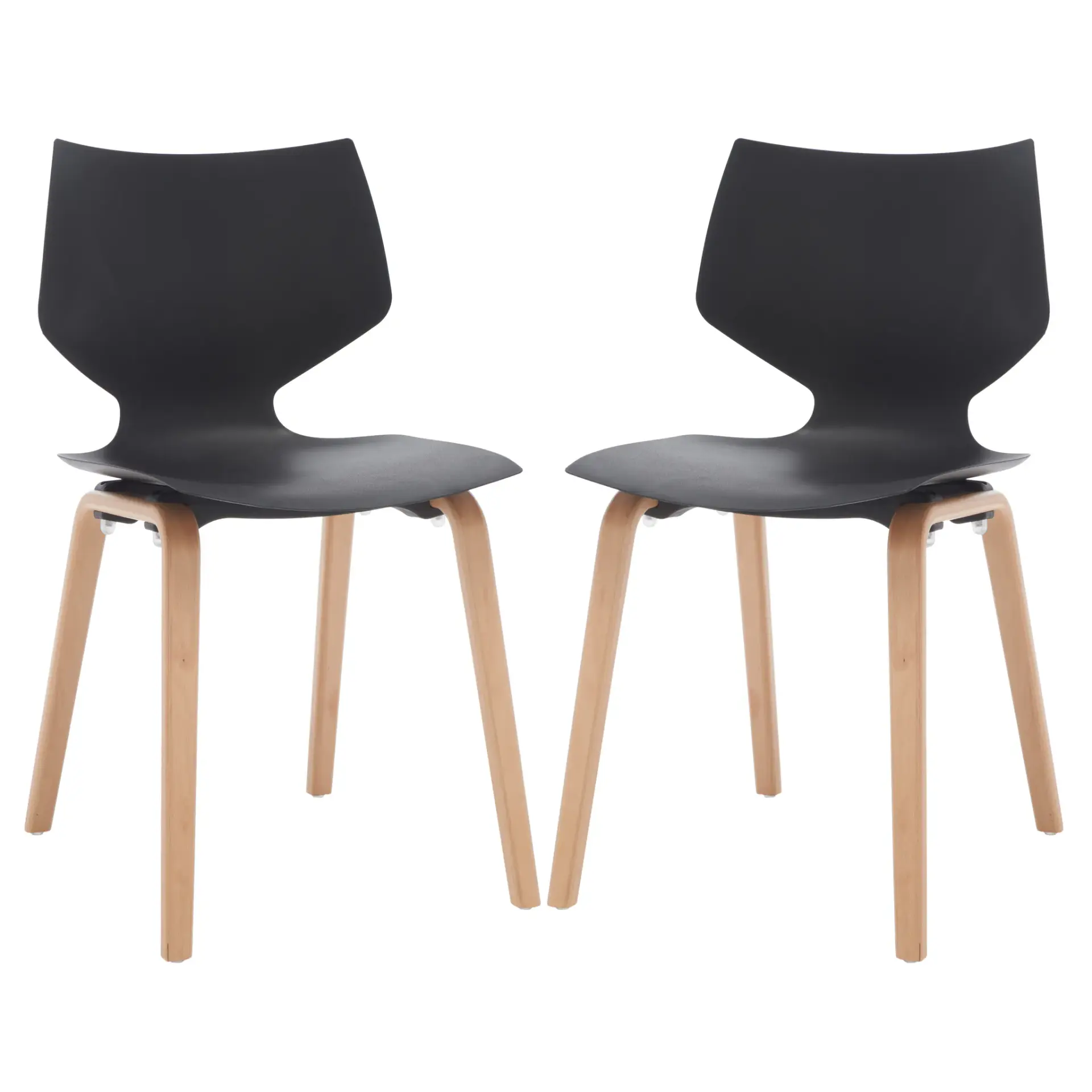 Darnel Molded Plastic Dining Chair (Set of 2)