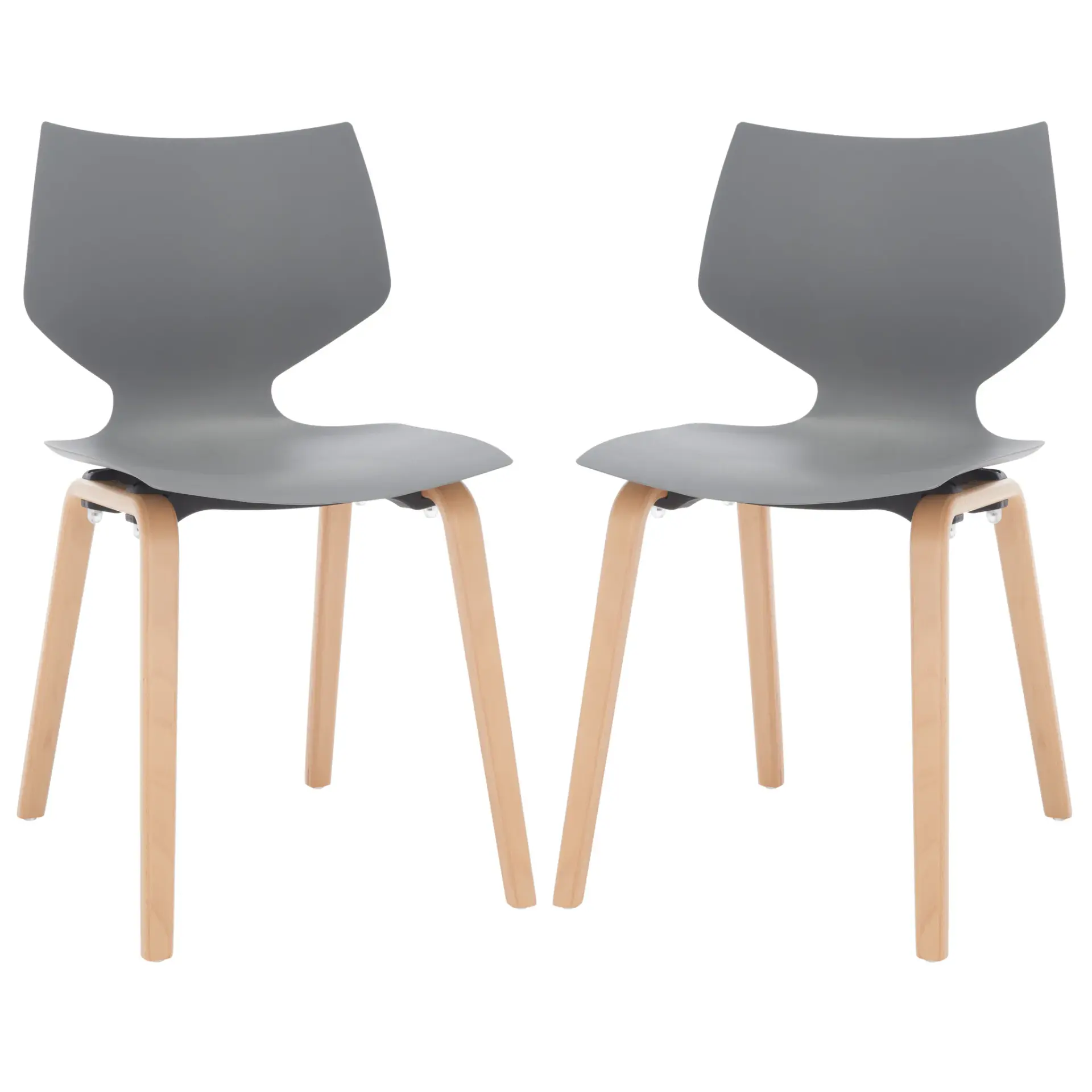 Darnel Molded Plastic Dining Chair (Set of 2)