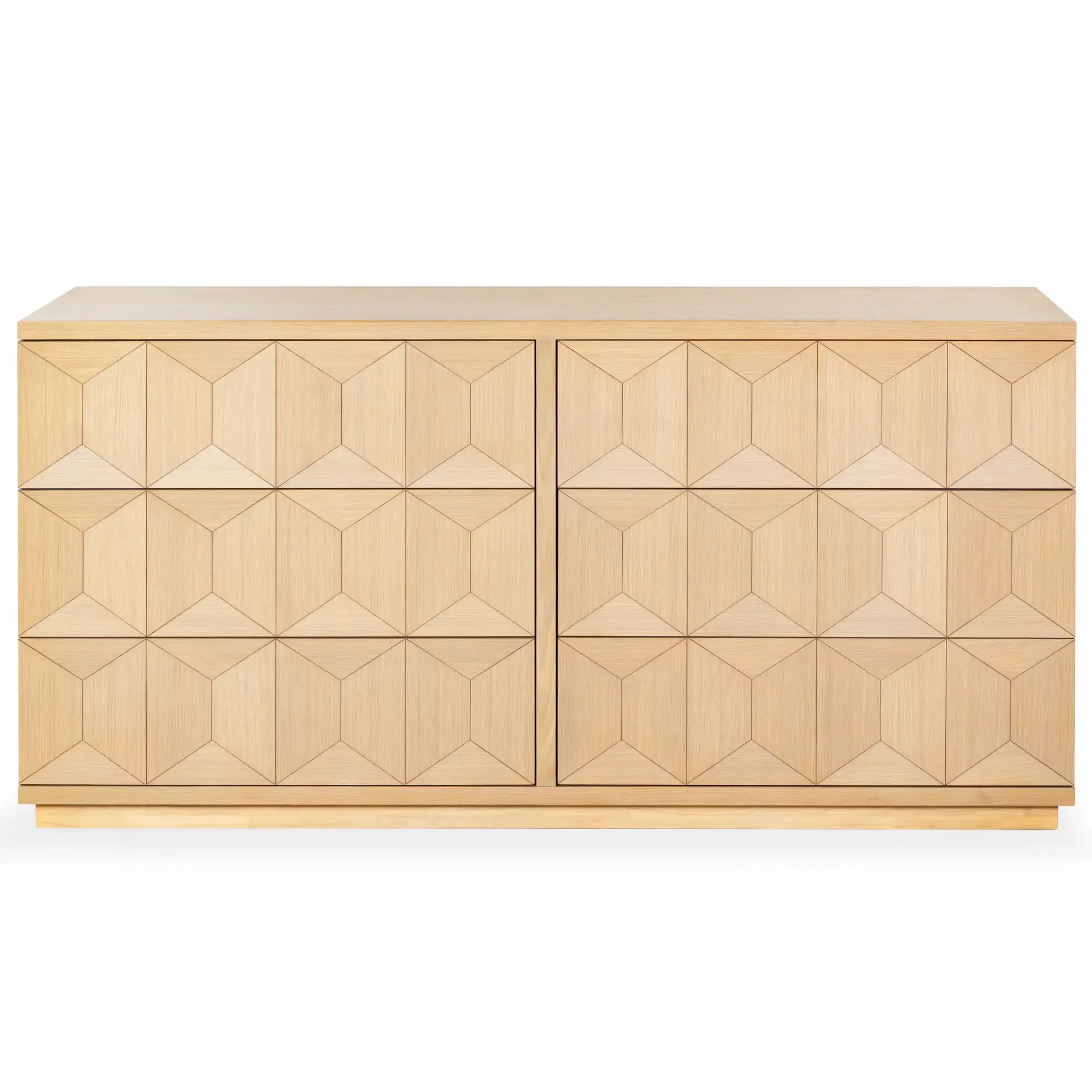 Deziree Wood Six-Drawer Dresser