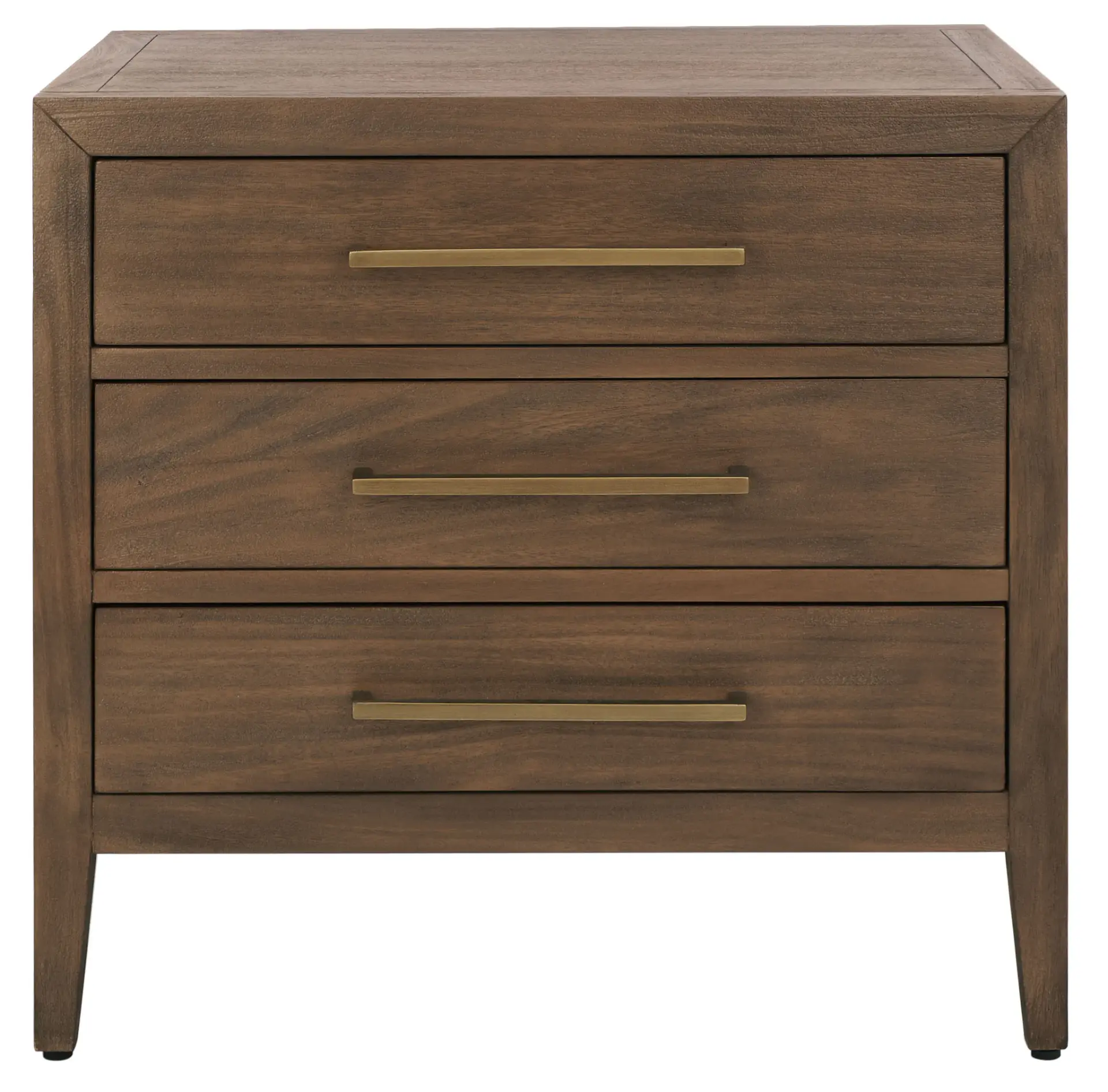 Ariella Three-Drawer Wood Nightstand