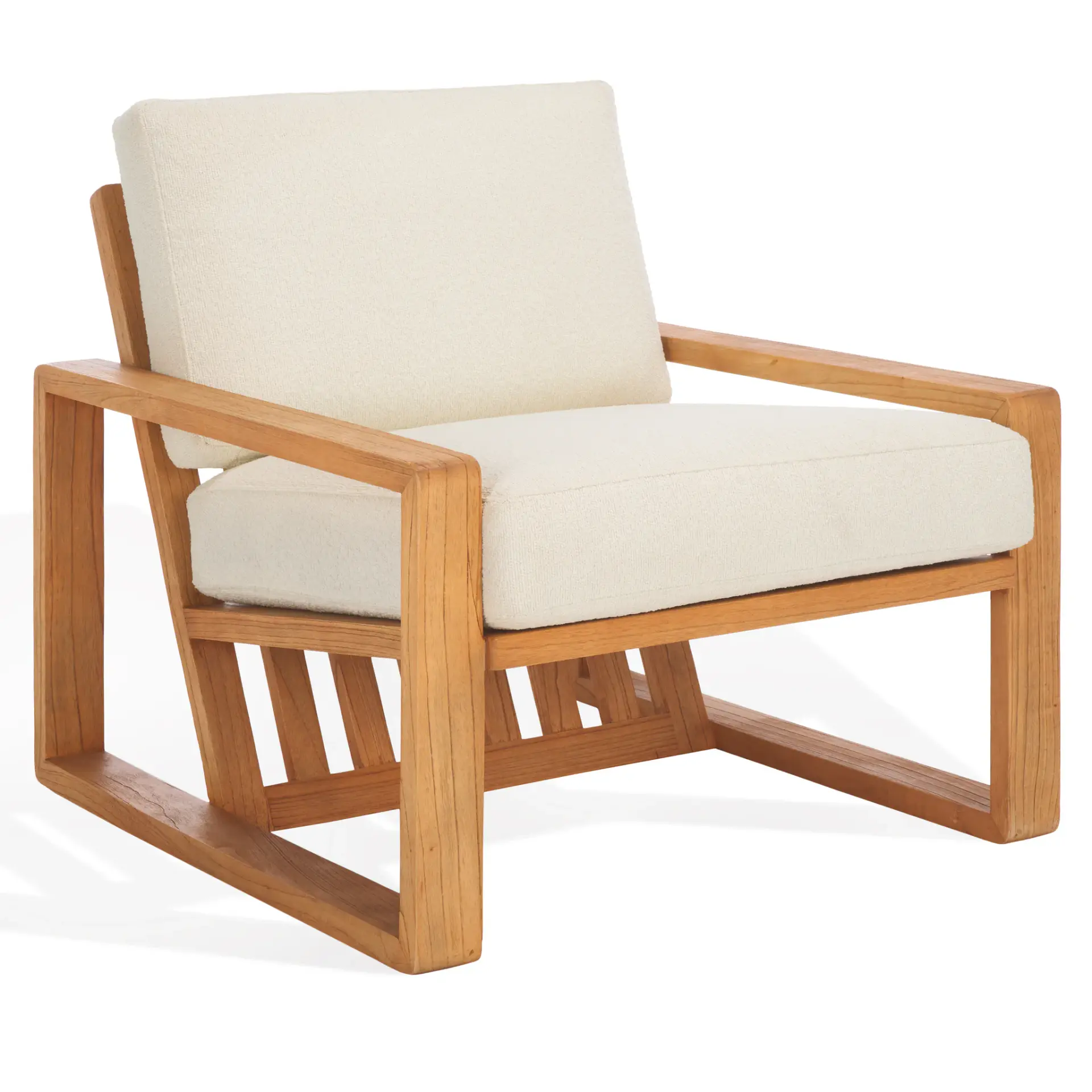 Decarlo Wooden Frame Accent Chair