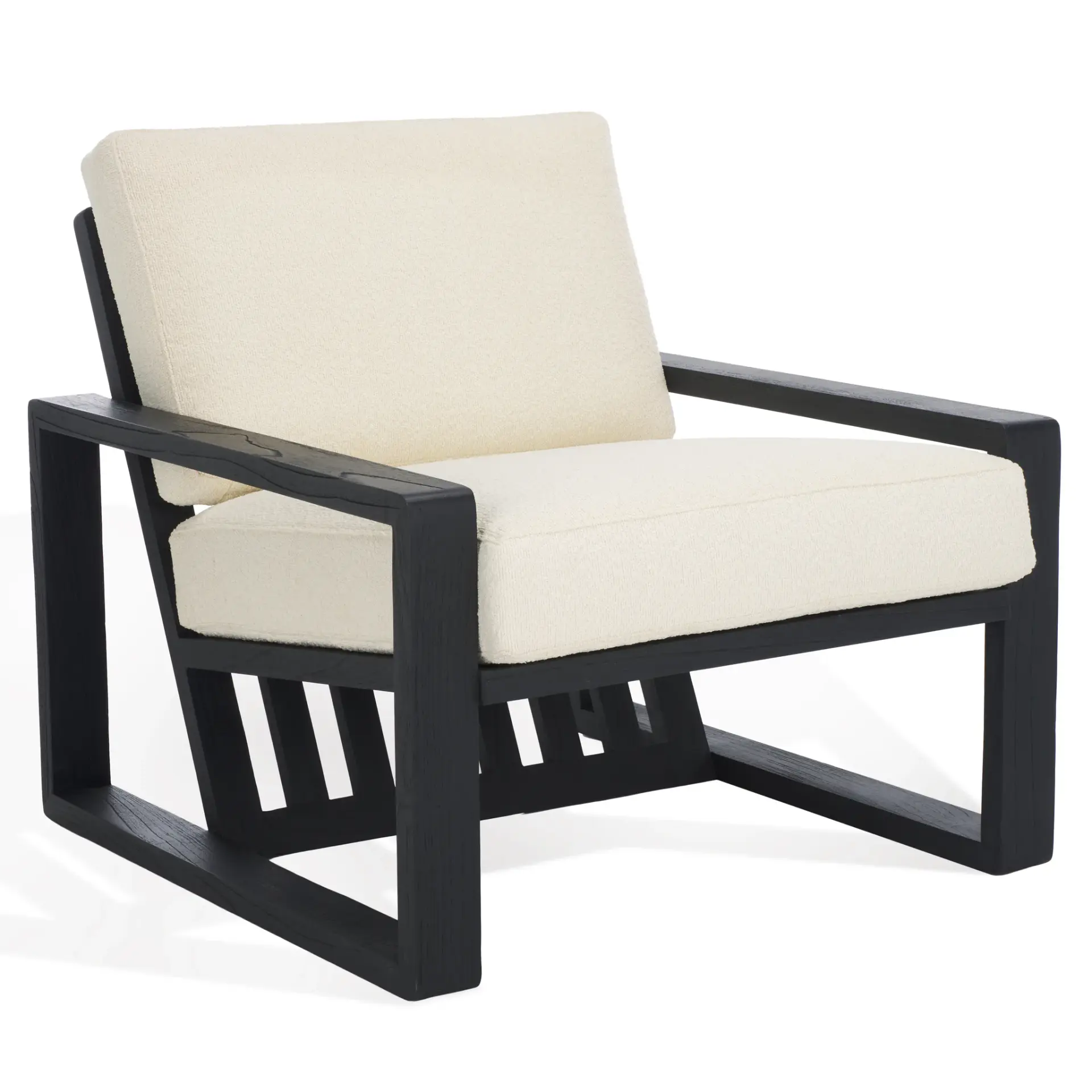 Decarlo Wooden Frame Accent Chair