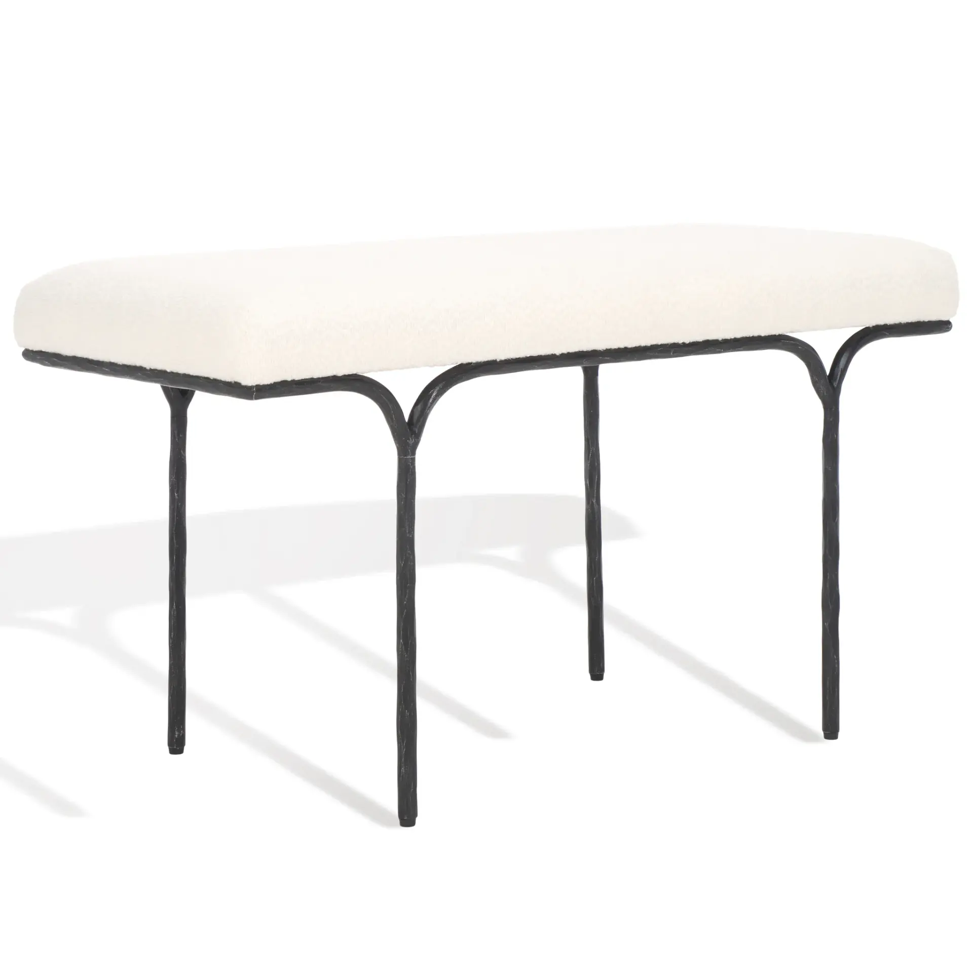 Marvin Boucle 36-Inch Bench