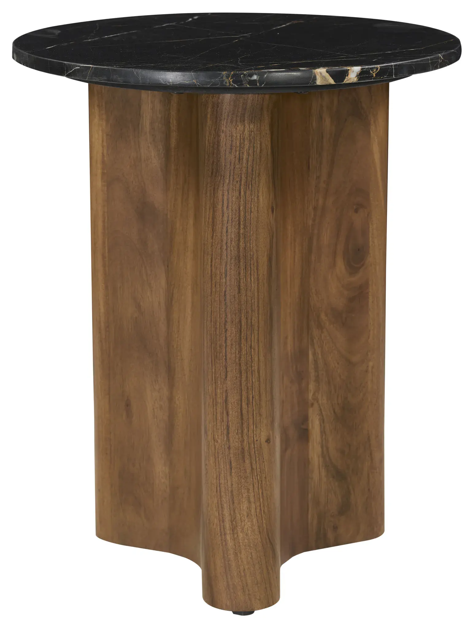 Taralily Round Marble Top Accent Table