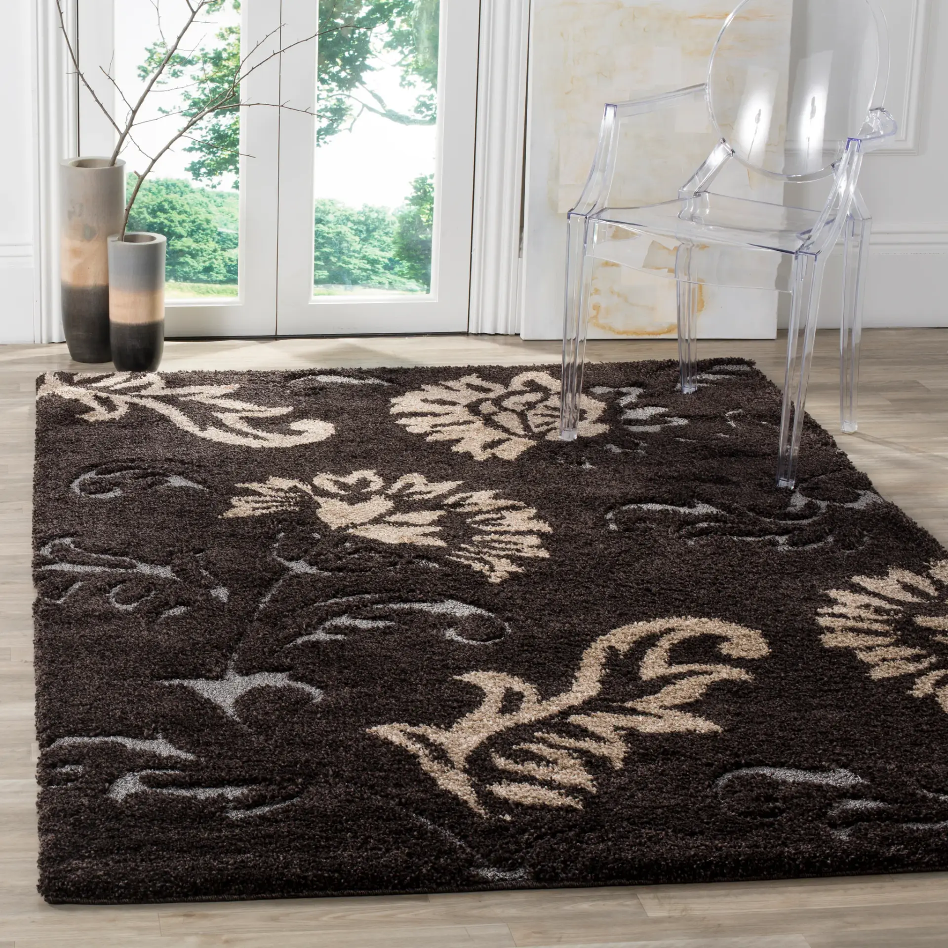 Florida Floral Shag Rug