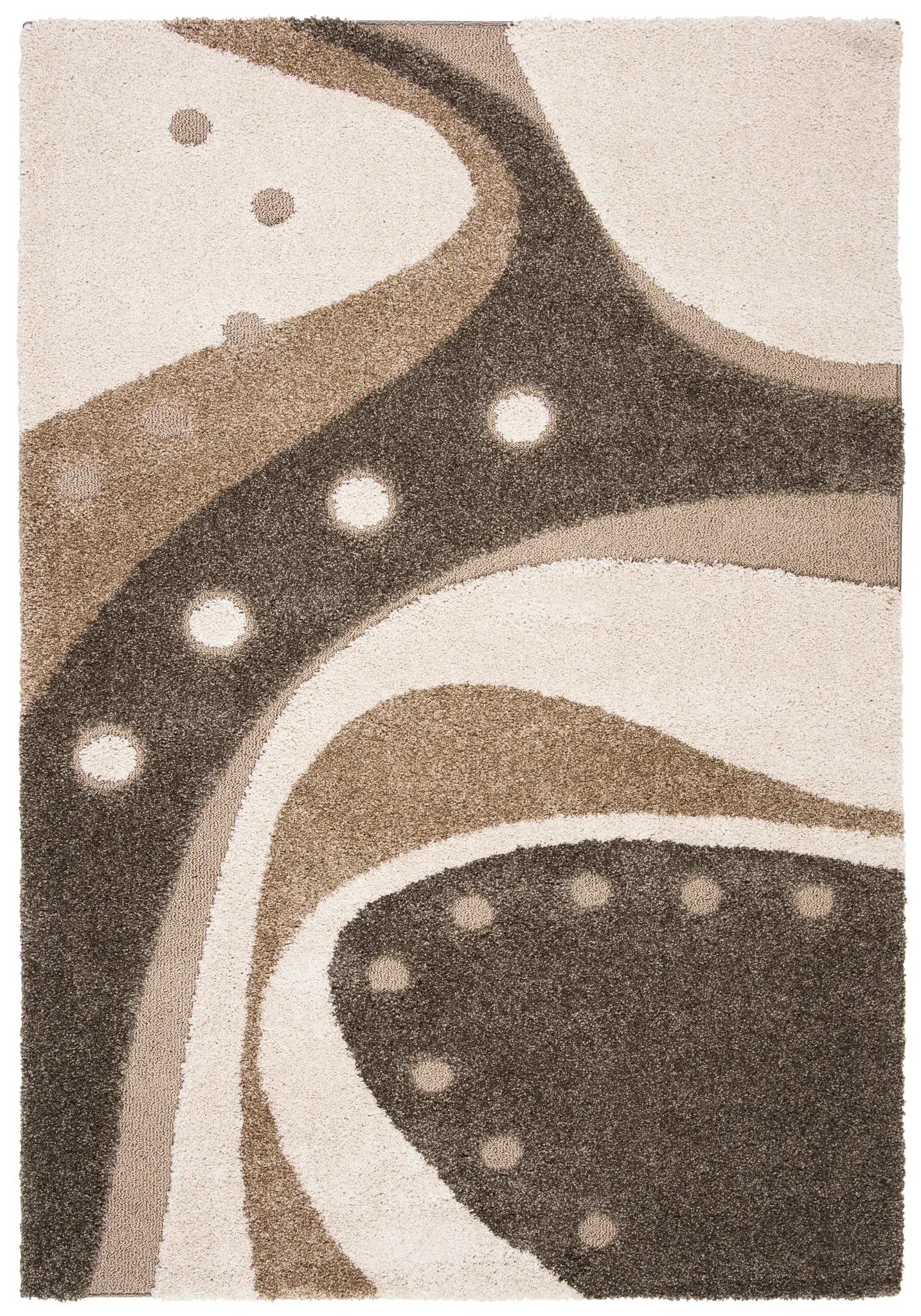 Florida Wave And Dot Shag Rug