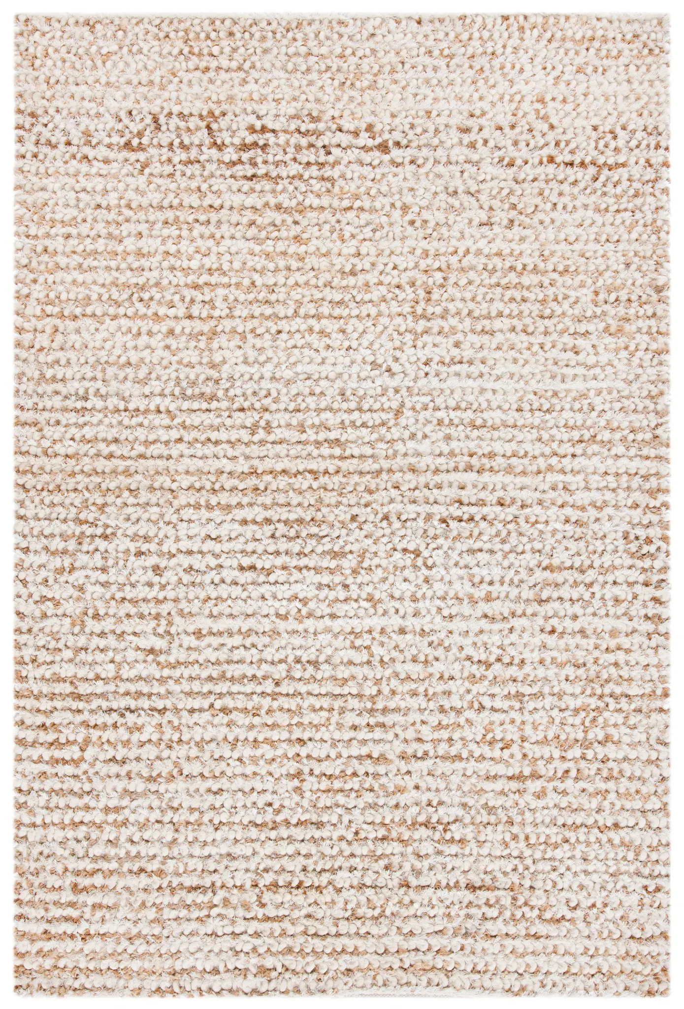 Classic Hand-Woven Aspen Handwoven Wool Shag Rug