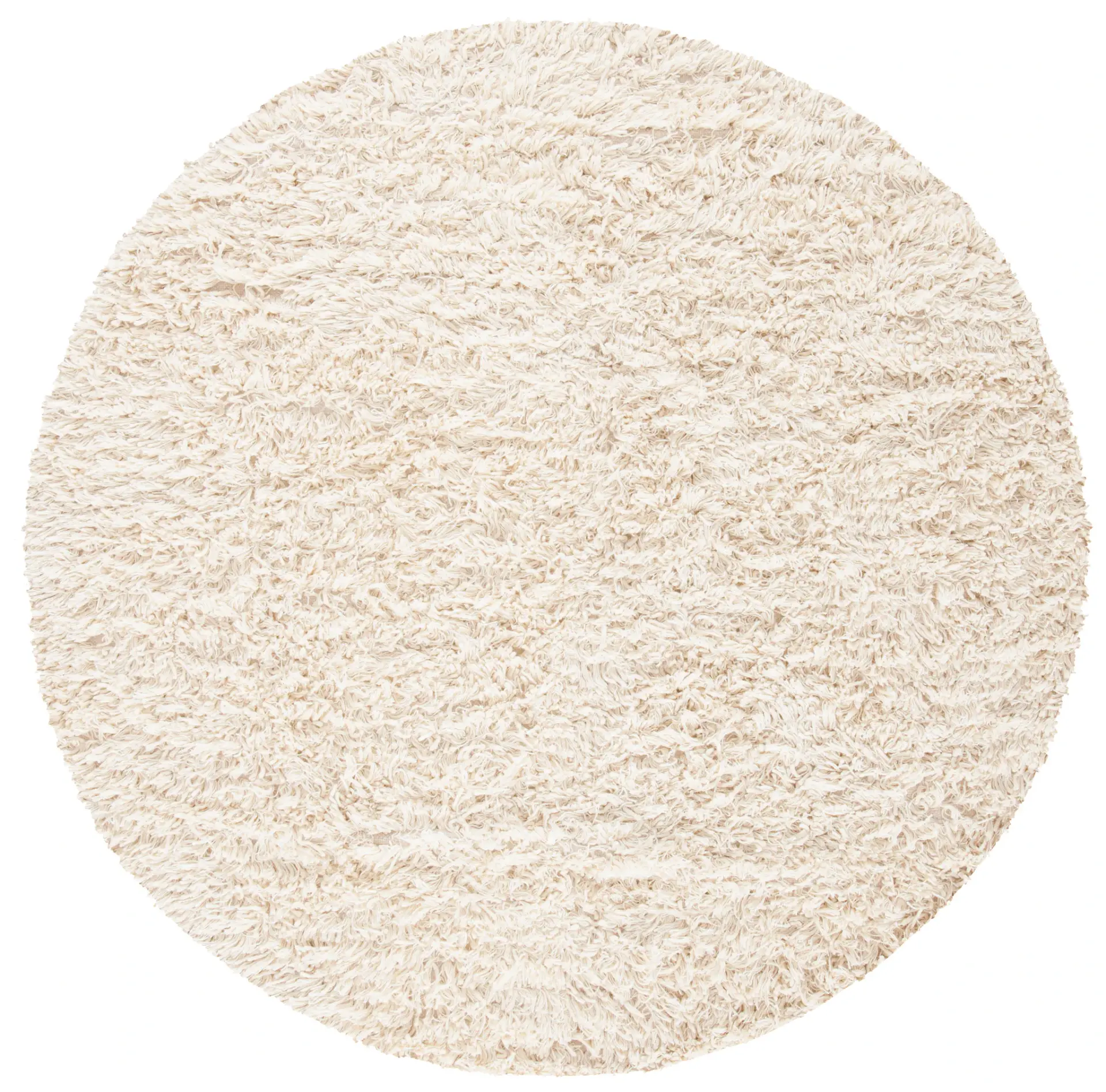 Carmel Solid Hand-Woven Wool Shag Rug