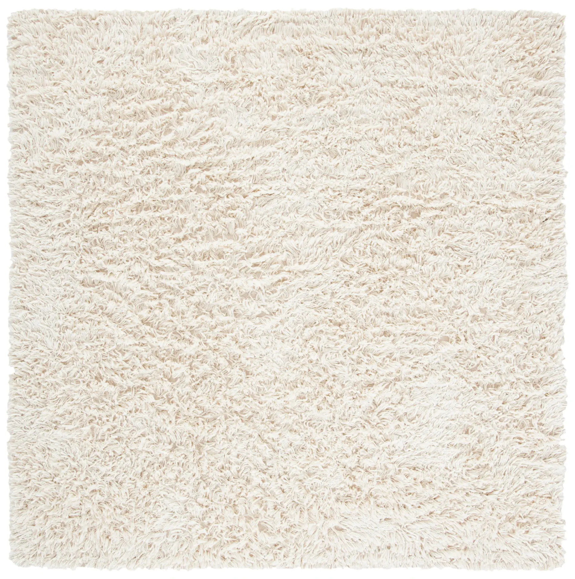 Carmel Solid Hand-Woven Wool Shag Rug