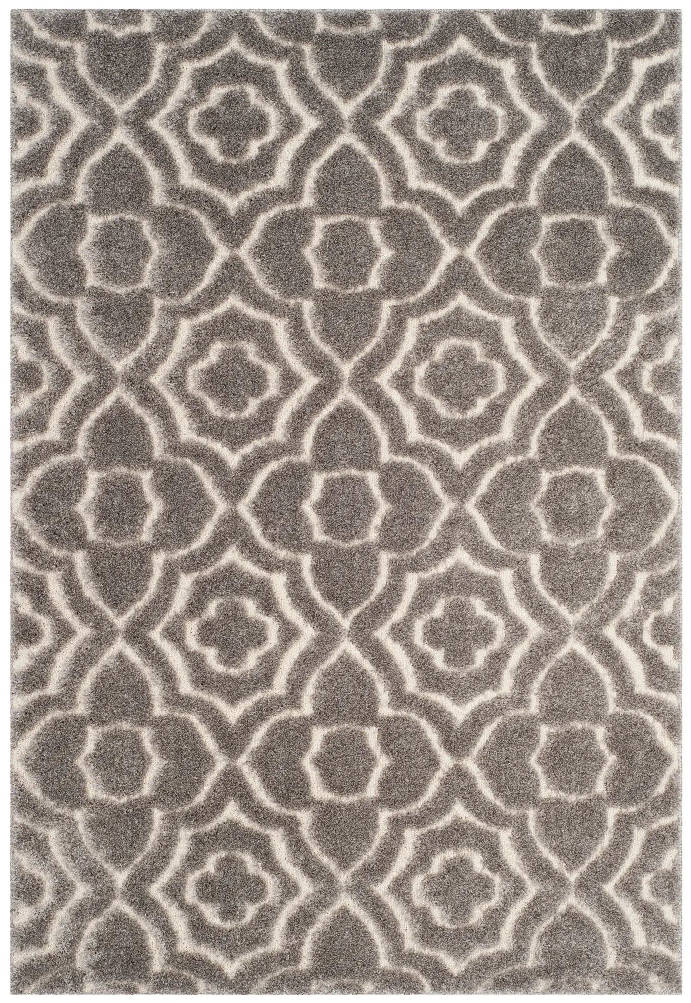 Memphis Ogee Trellis Shag Rug