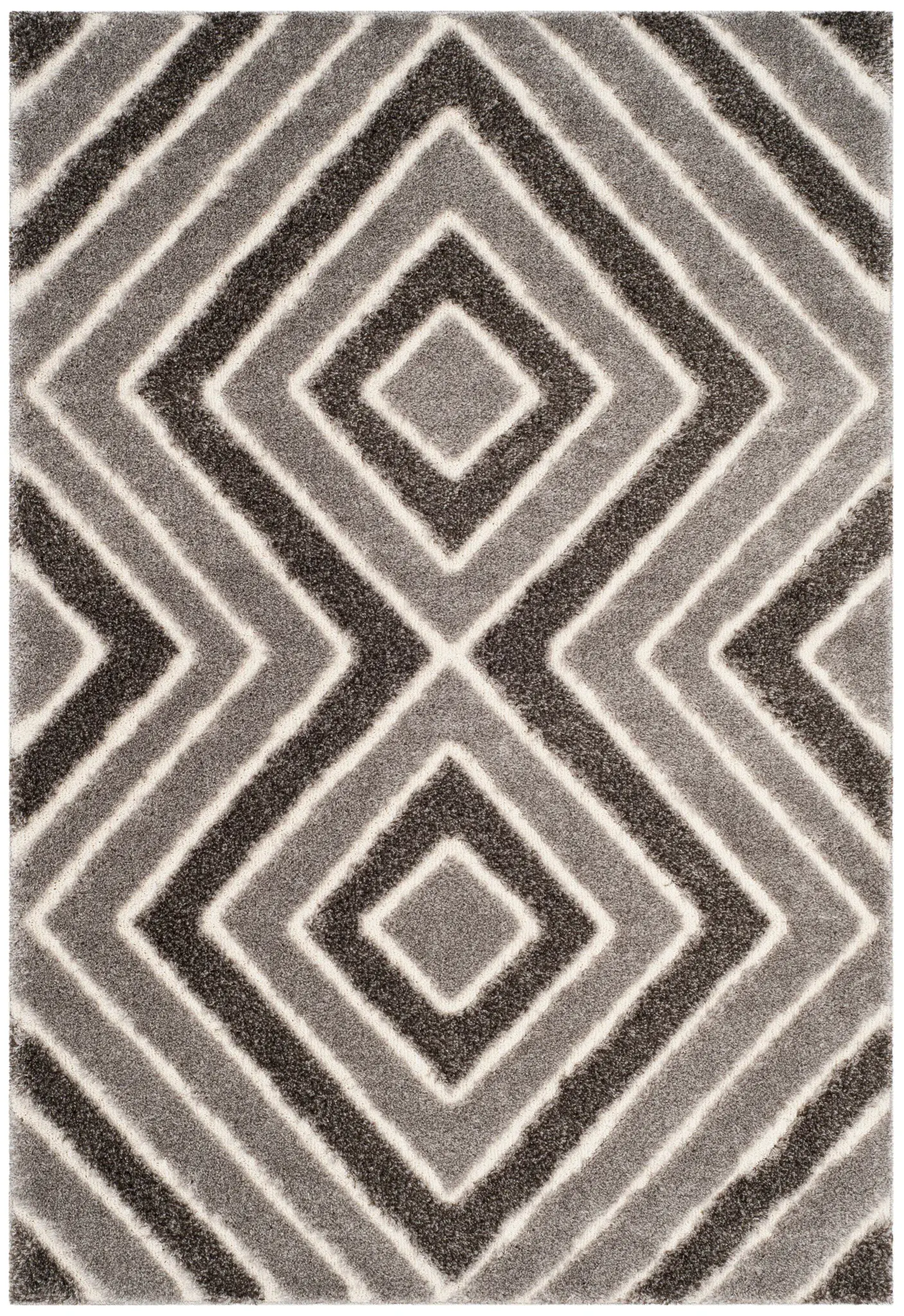 Memphis Nested Diamond Shag Rug