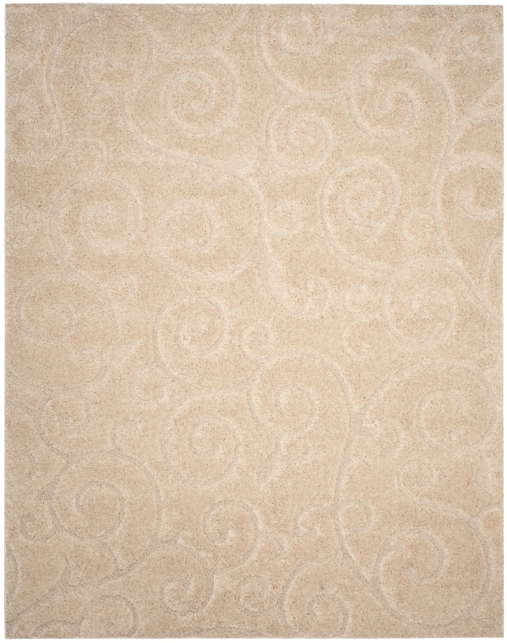 Florida Tendril Scroll Shag Rug