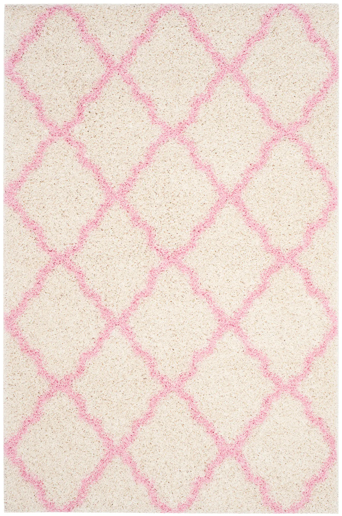 Dallas Ogee Trellis Shag Rug