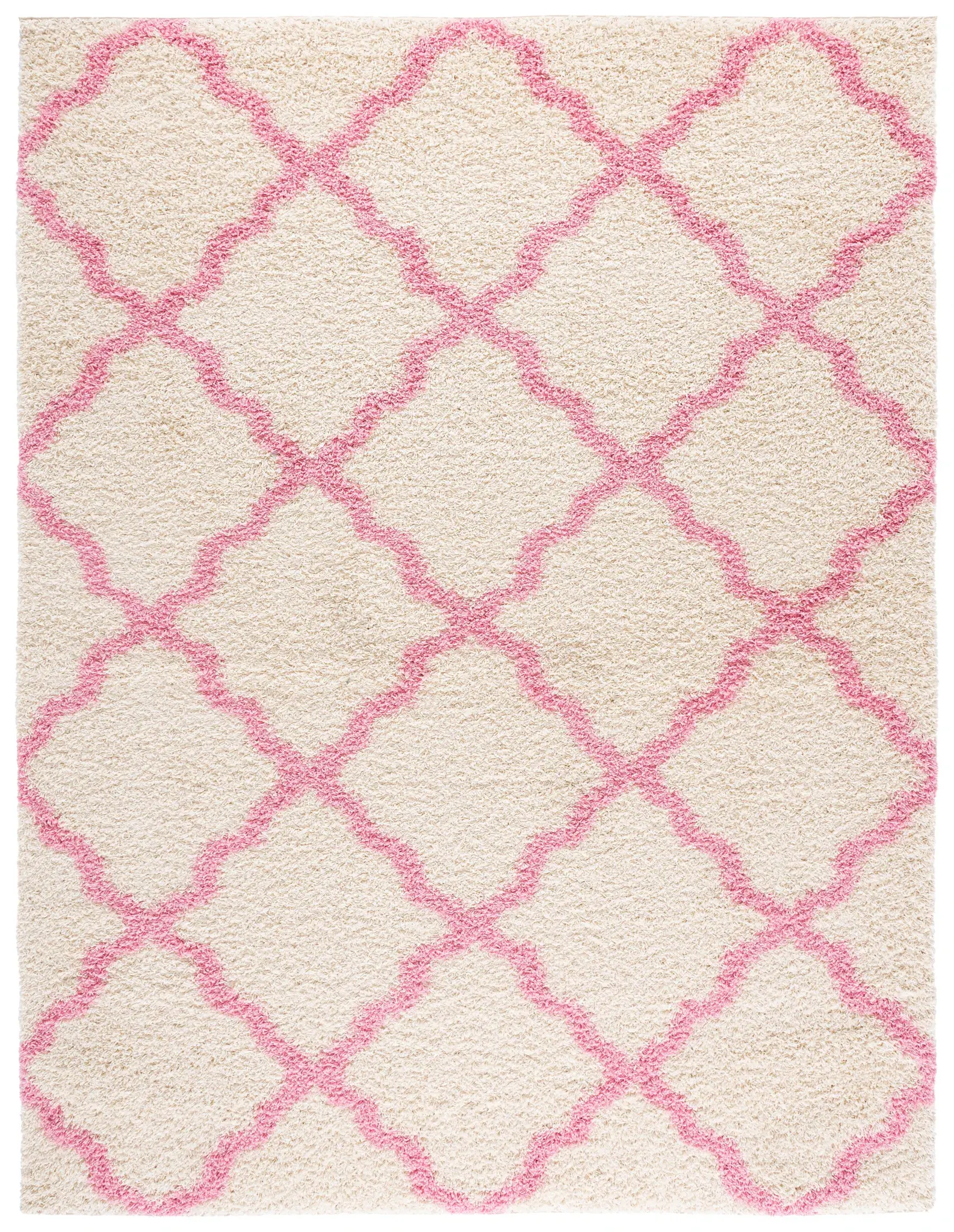 Dallas Ogee Trellis Shag Rug