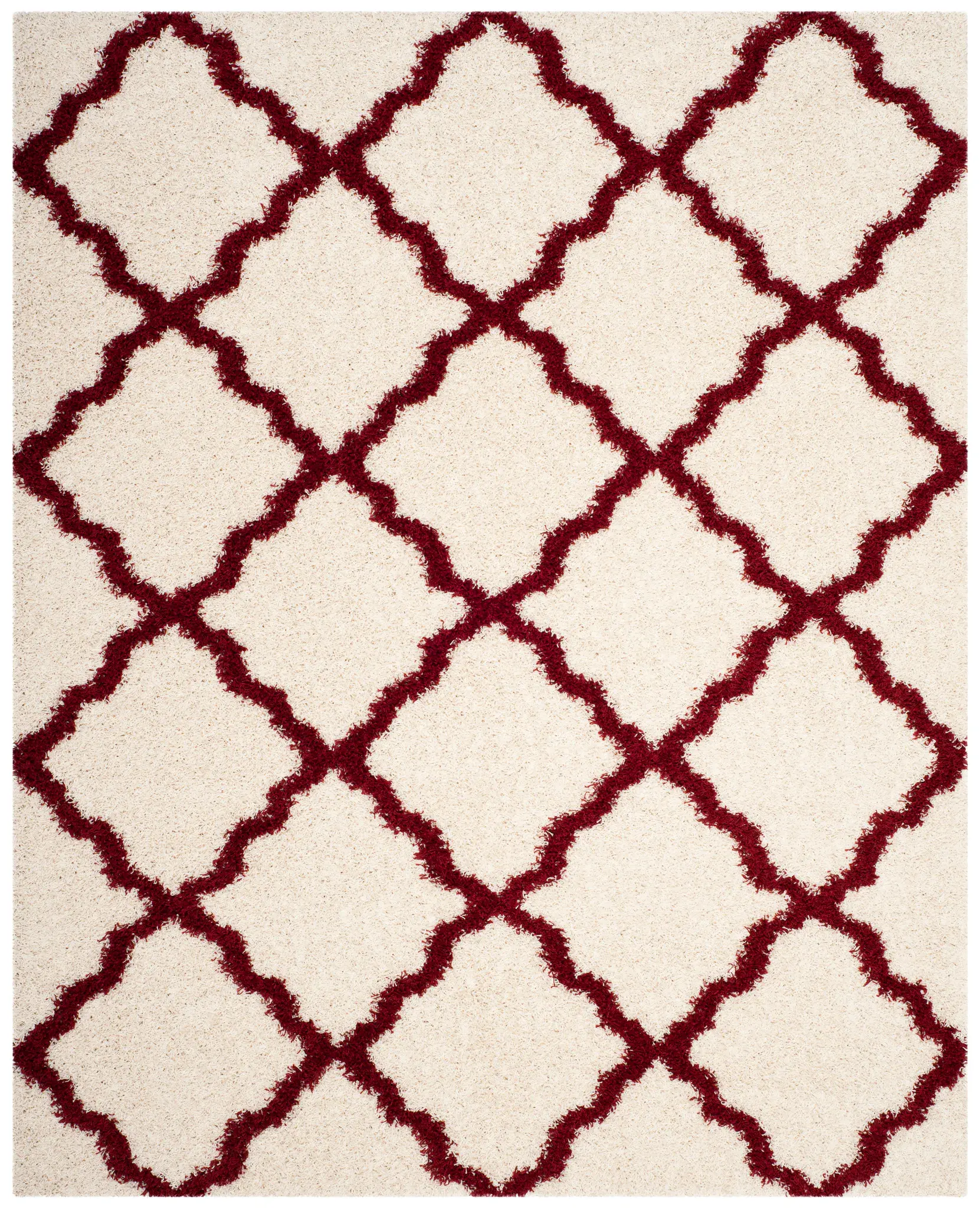 Dallas Ogee Trellis Shag Rug