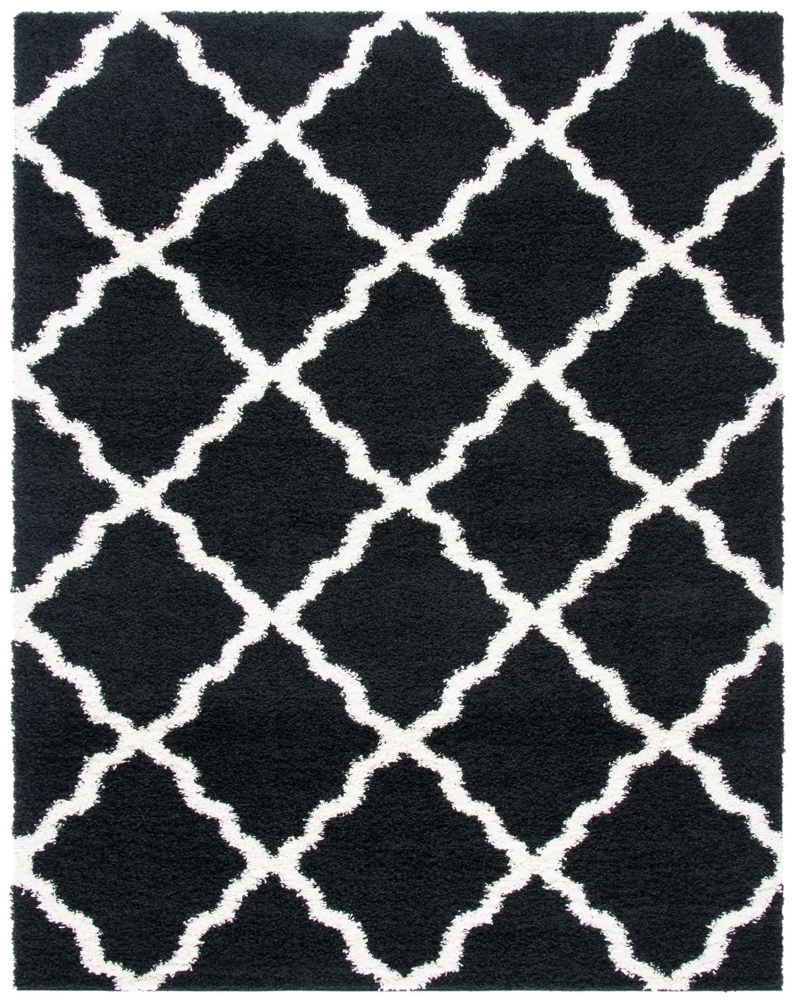 Dallas Ogee Trellis Shag Rug